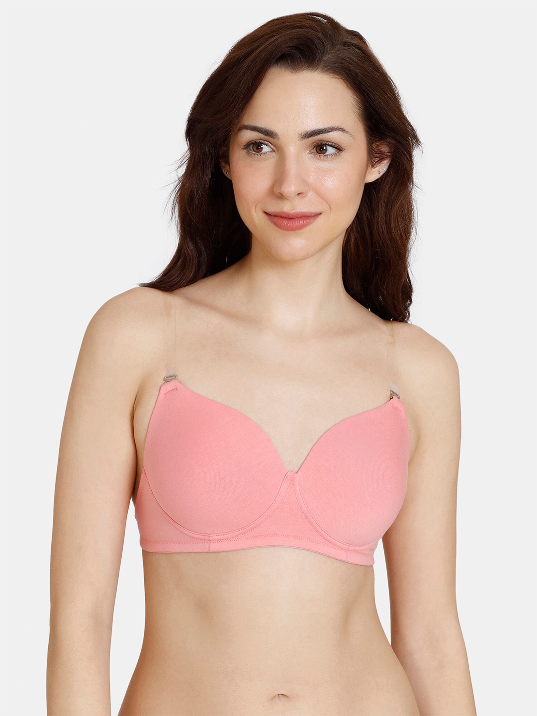 

Zivame Pink Bra Lightly Padded