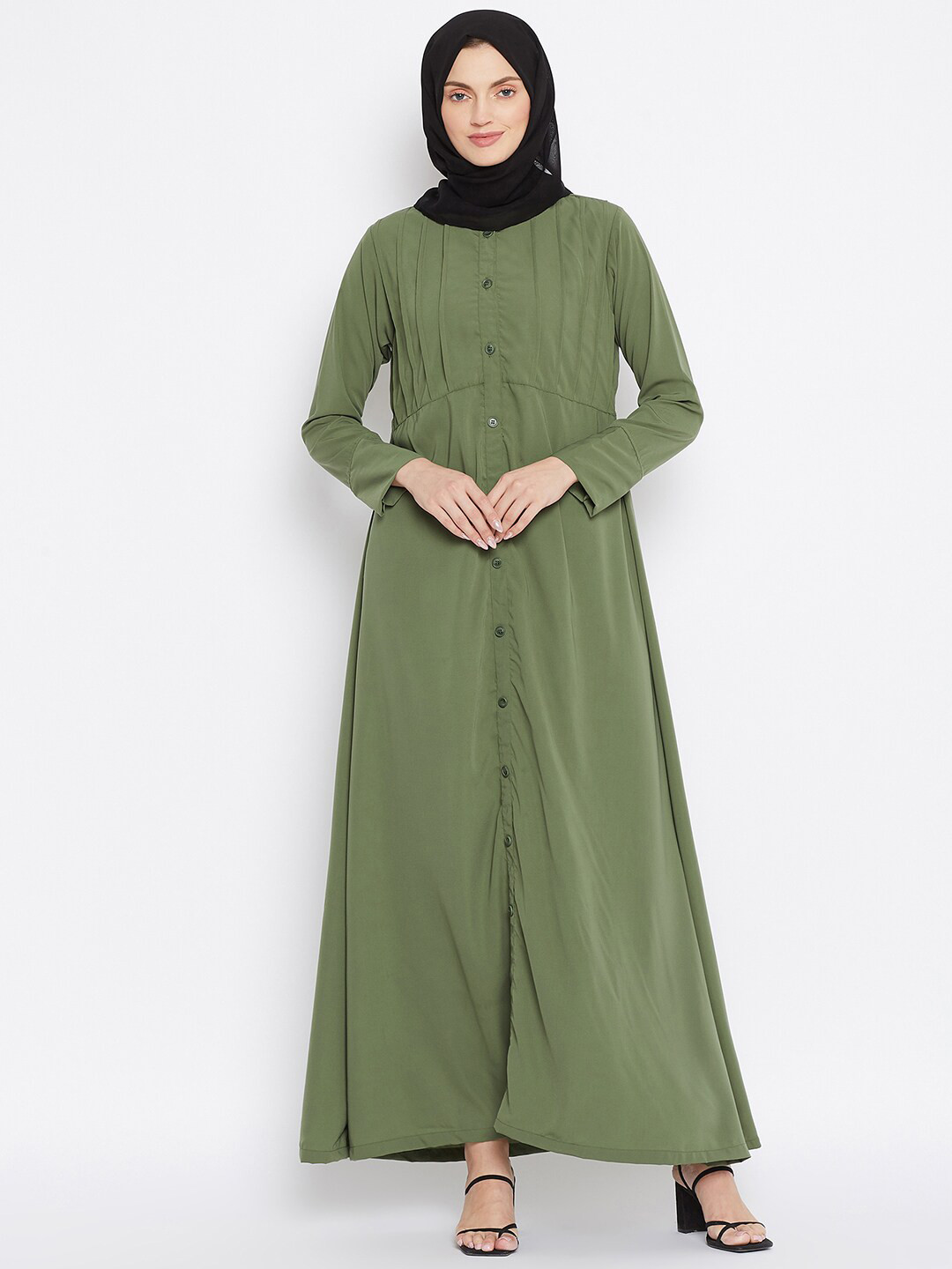 

NABIA Women Abaya Burqas, Green