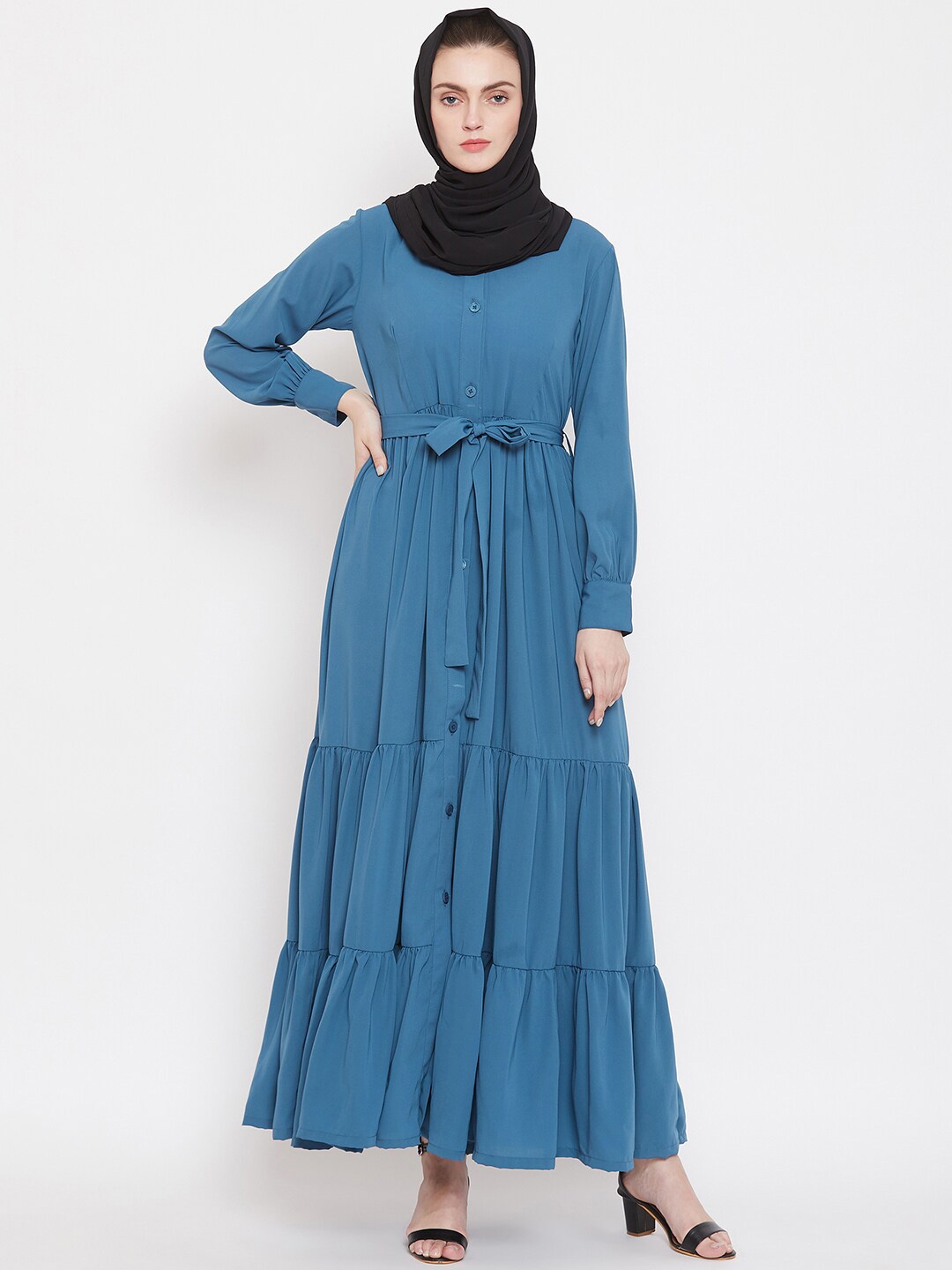 

NABIA Women Abaya Burqas, Blue
