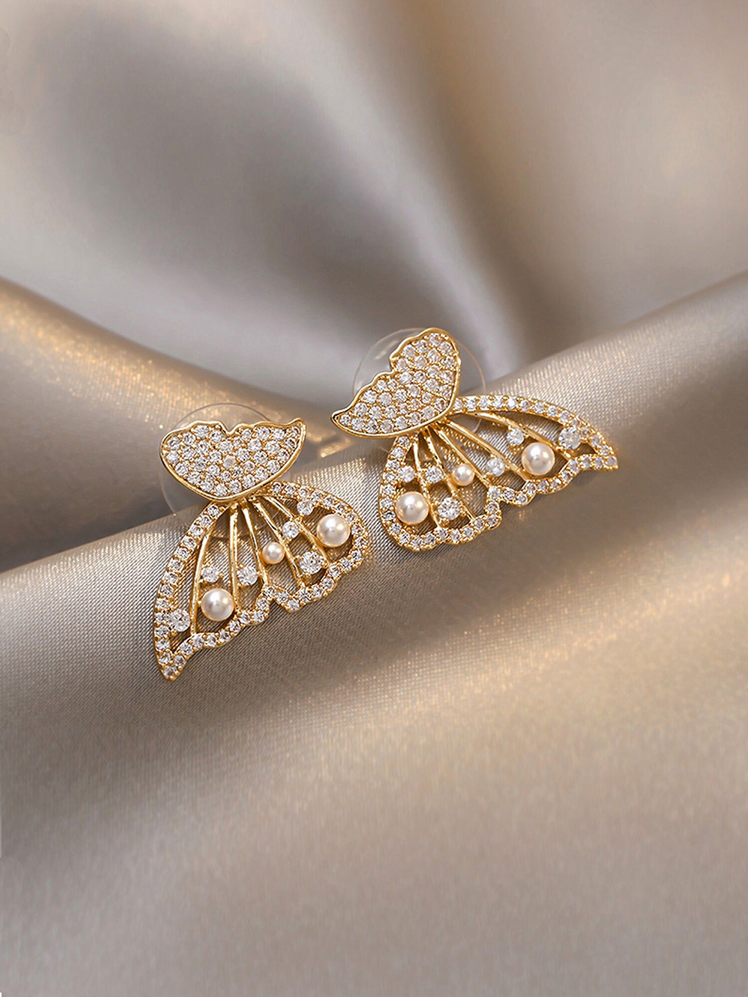 

Vembley Gold Plated Gold Plated Butterfly Stud Earrings
