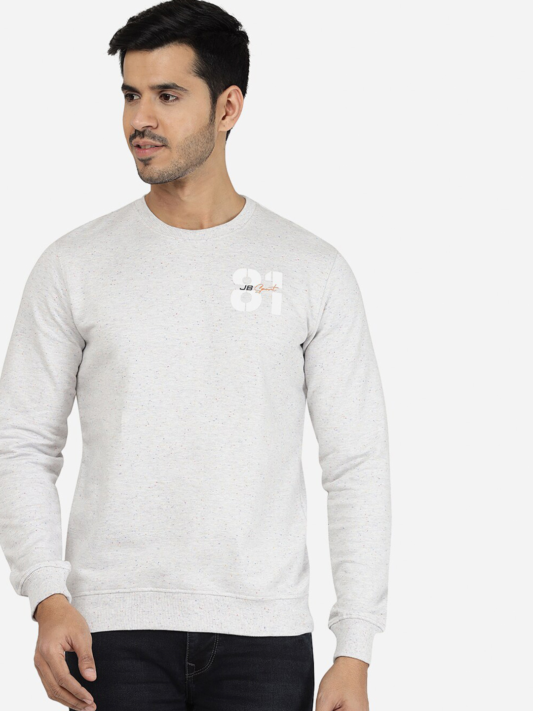

JADE BLUE Men Cotton T-shirt, White