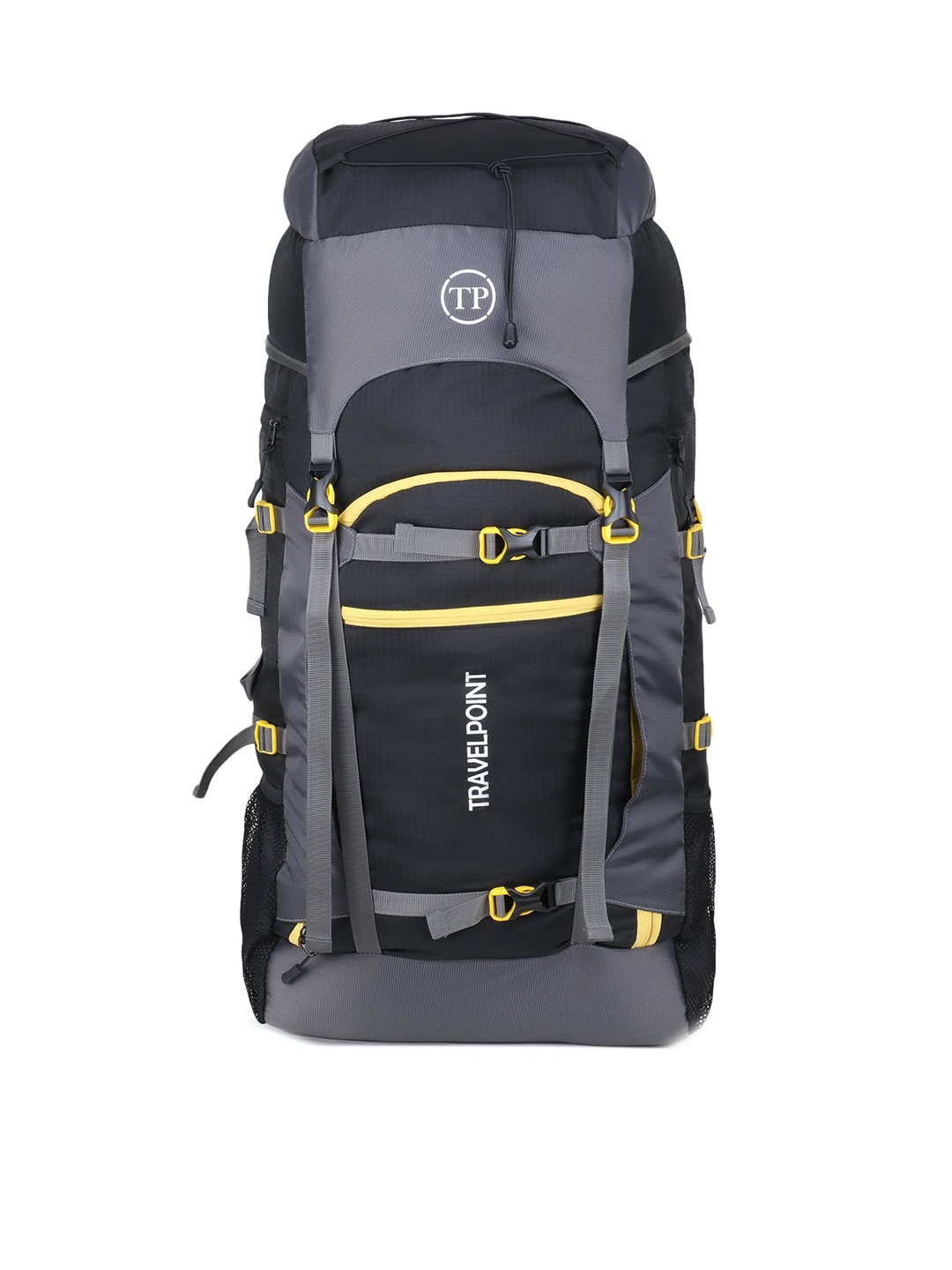 

TRAVEL POINT Colourblocked Trekking Waterproof Rucksacks, Black