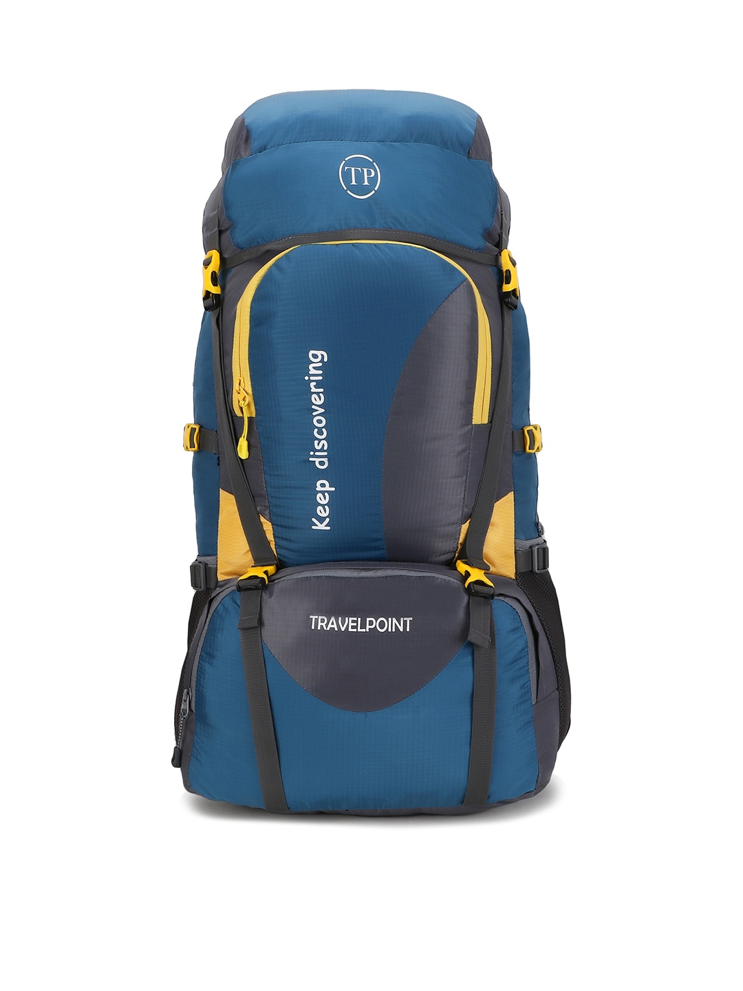 

TRAVEL POINT Printed Waterproof Rucksack, Teal