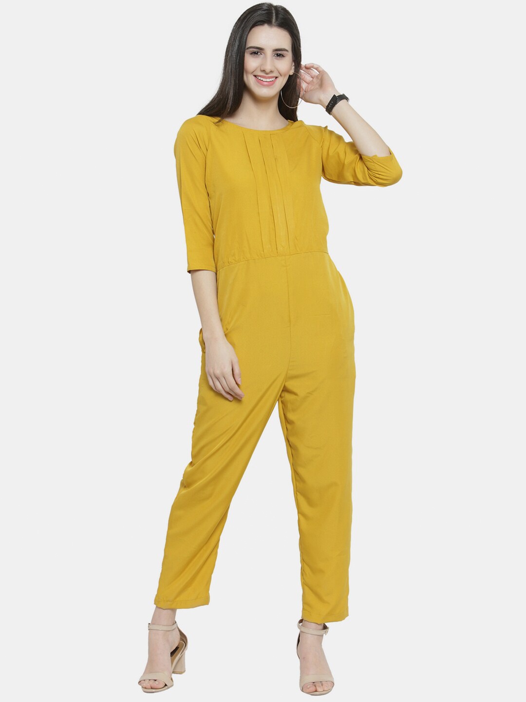 

Sayesha Women Basic Jumpsuit, Mustard