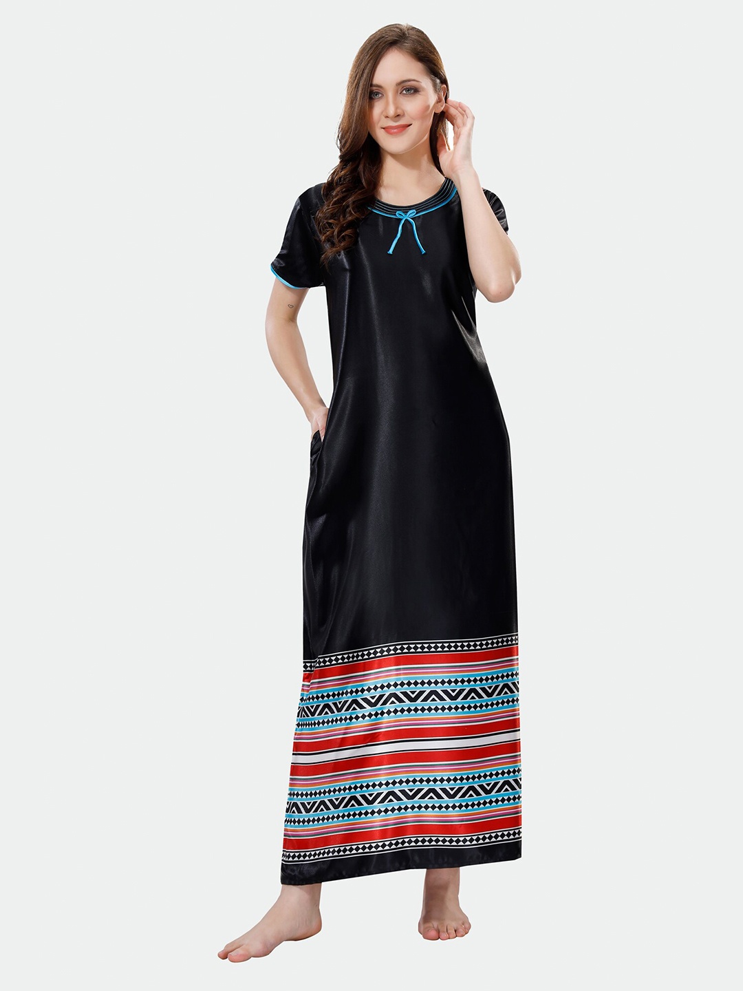 

Ever Loved Women Maxi Nightdress, Black