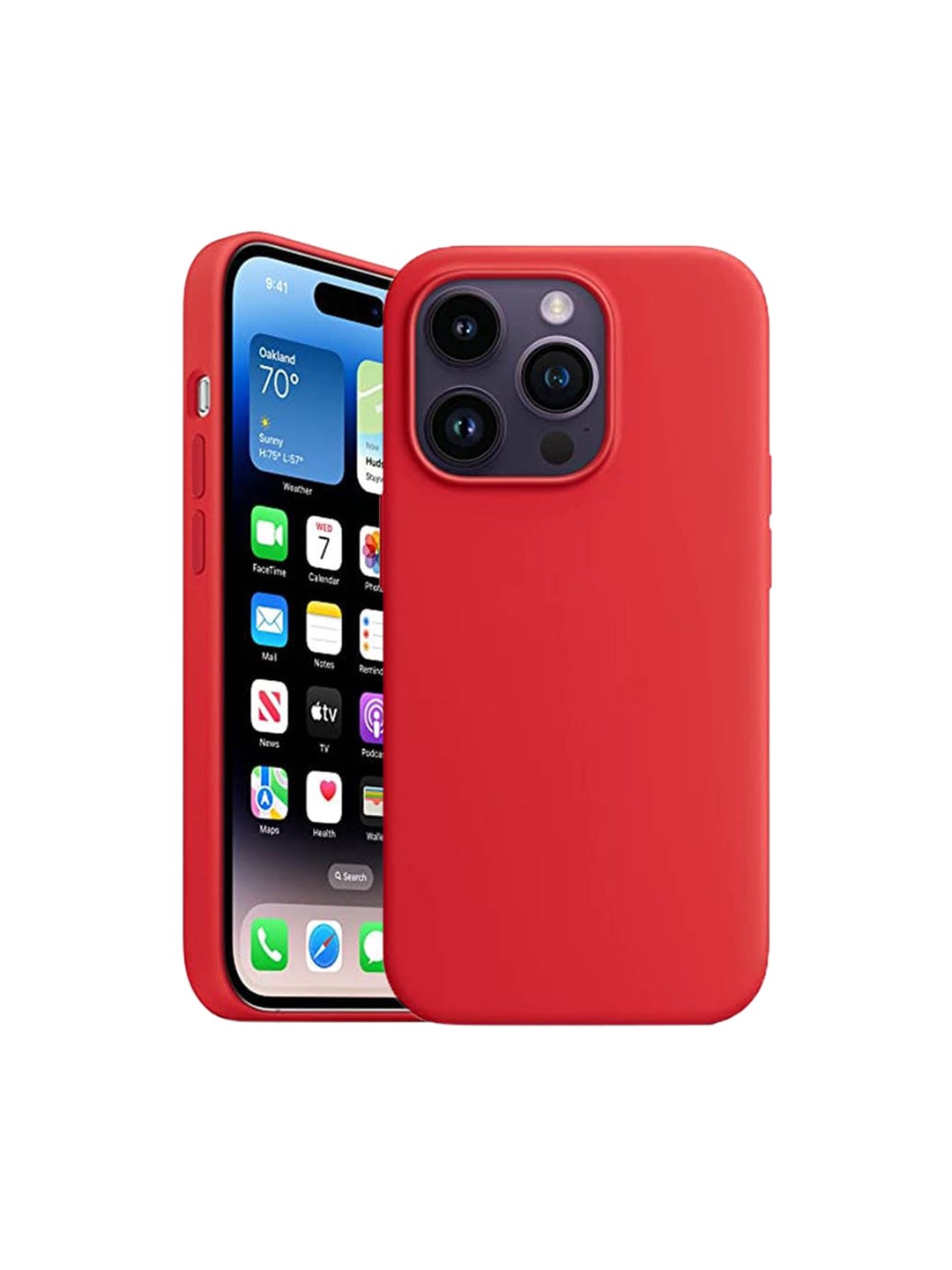 

Karwan iPhone 14 Pro Mobile Phone Case, Red