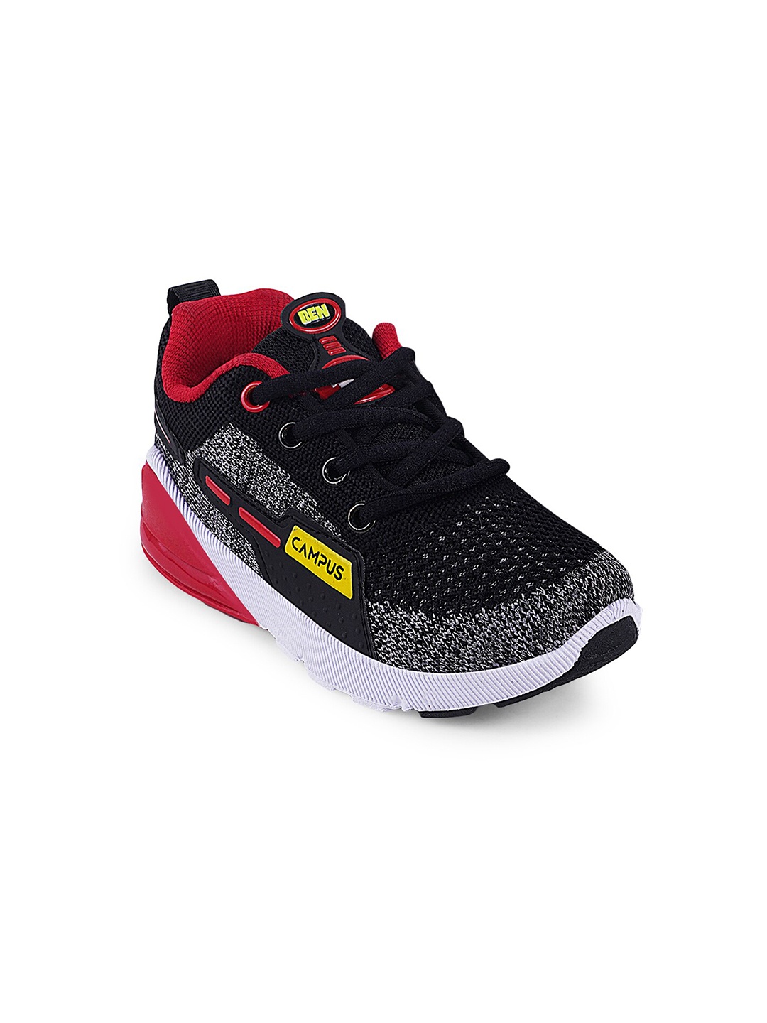 

Campus Unisex Kids Mesh Running Shoes, Black