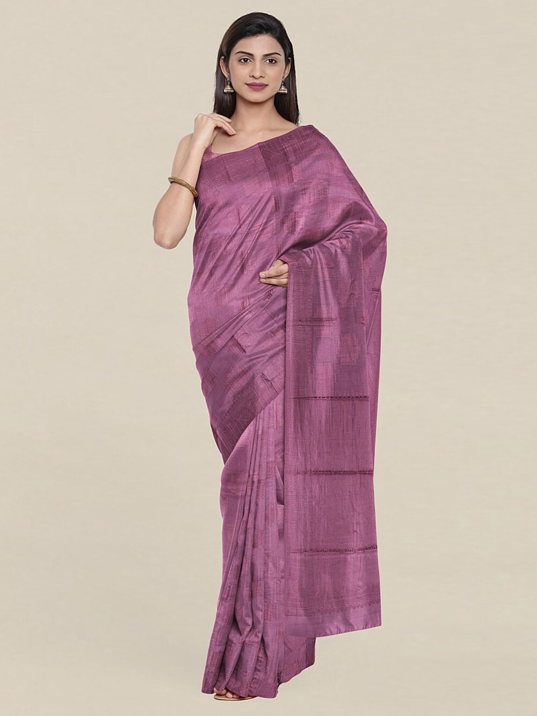 

Pothys Ethnic Motifs Woven Design Festive Saree, Lavender