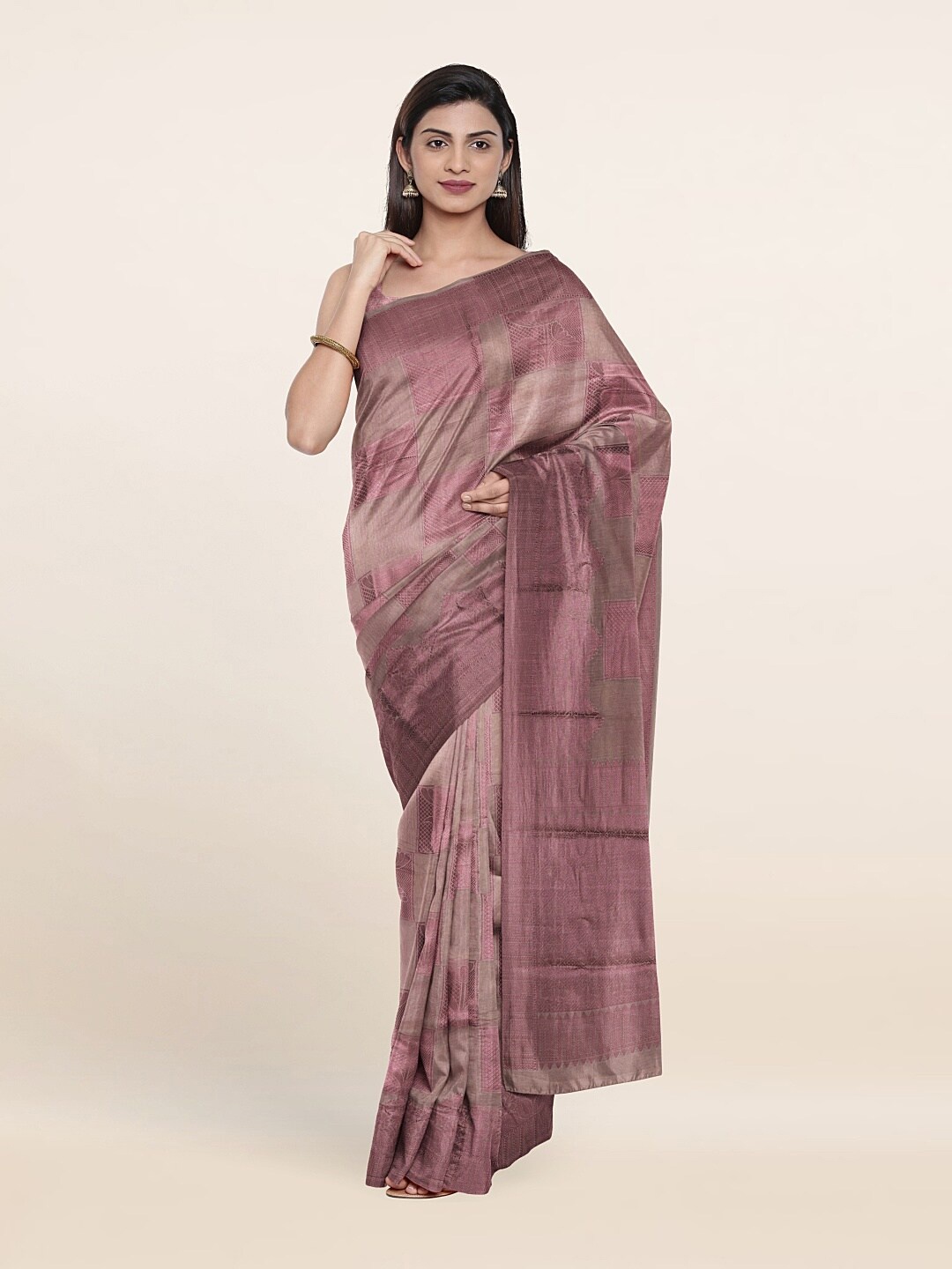 

Pothys Woven Design Saree, Mauve