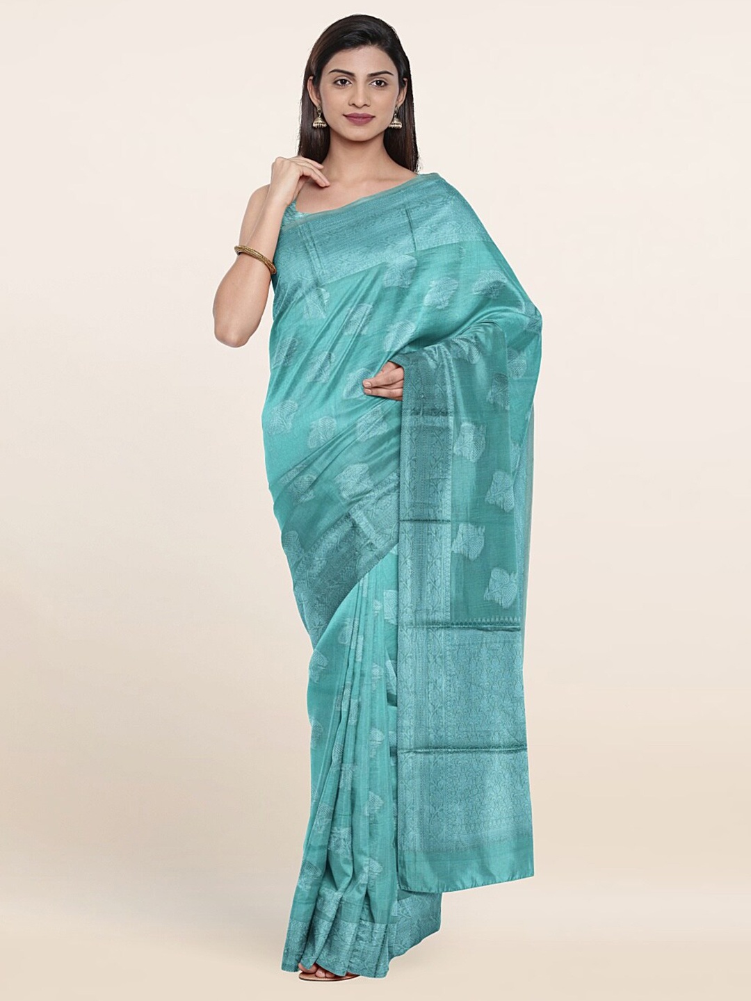 

Pothys Woven Design Saree, Blue