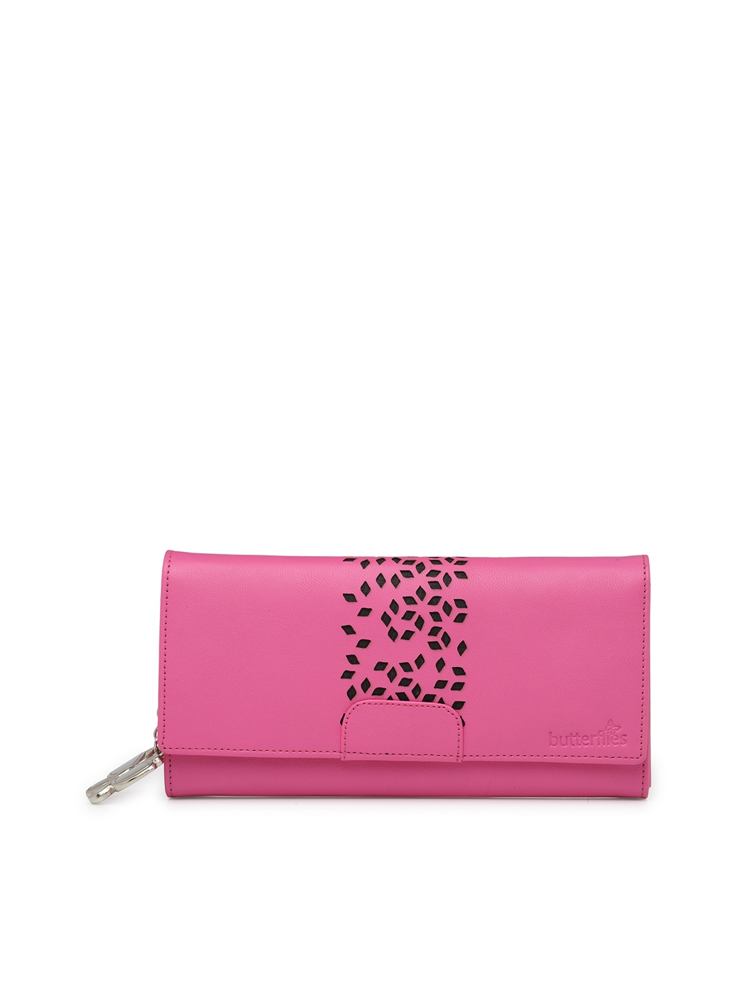 

Butterflies Women Pink Solid Two Fold Wallet