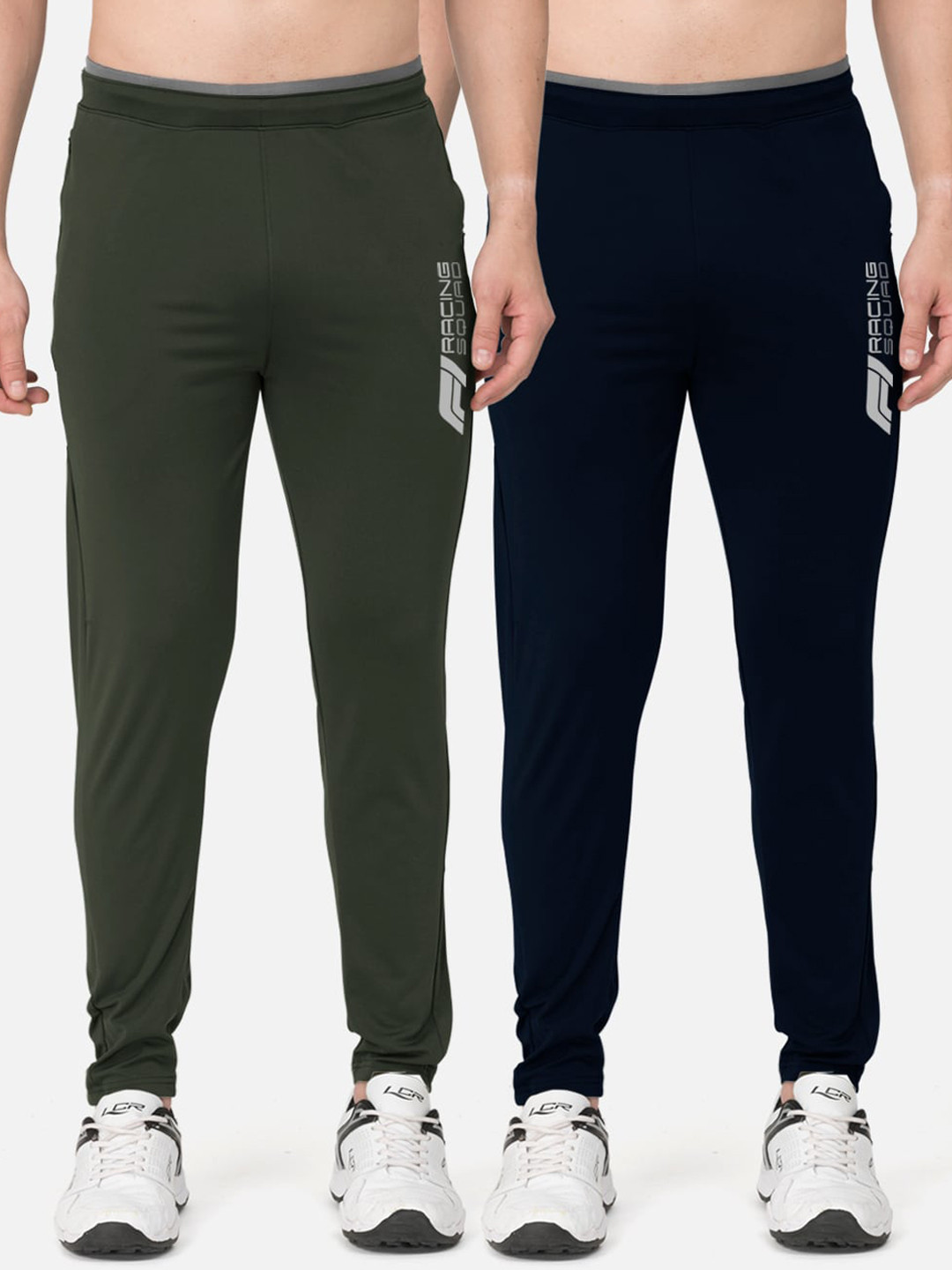 

BULLMER Men Pack of 2 Slim-fit Track Pants, Navy blue