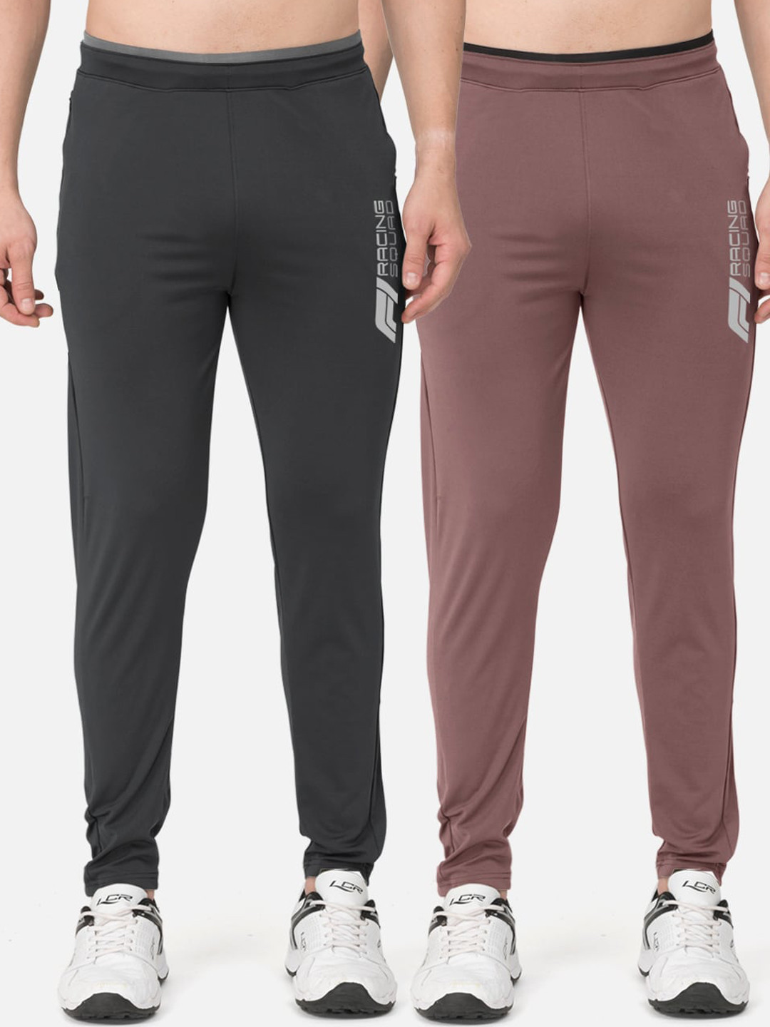 

BULLMER Men Pack of 2 Slim-fit Track Pants, Taupe