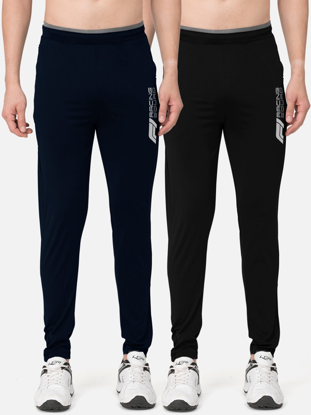 

BULLMER Men Pack of 2 Slim-fit Track Pants, Navy blue