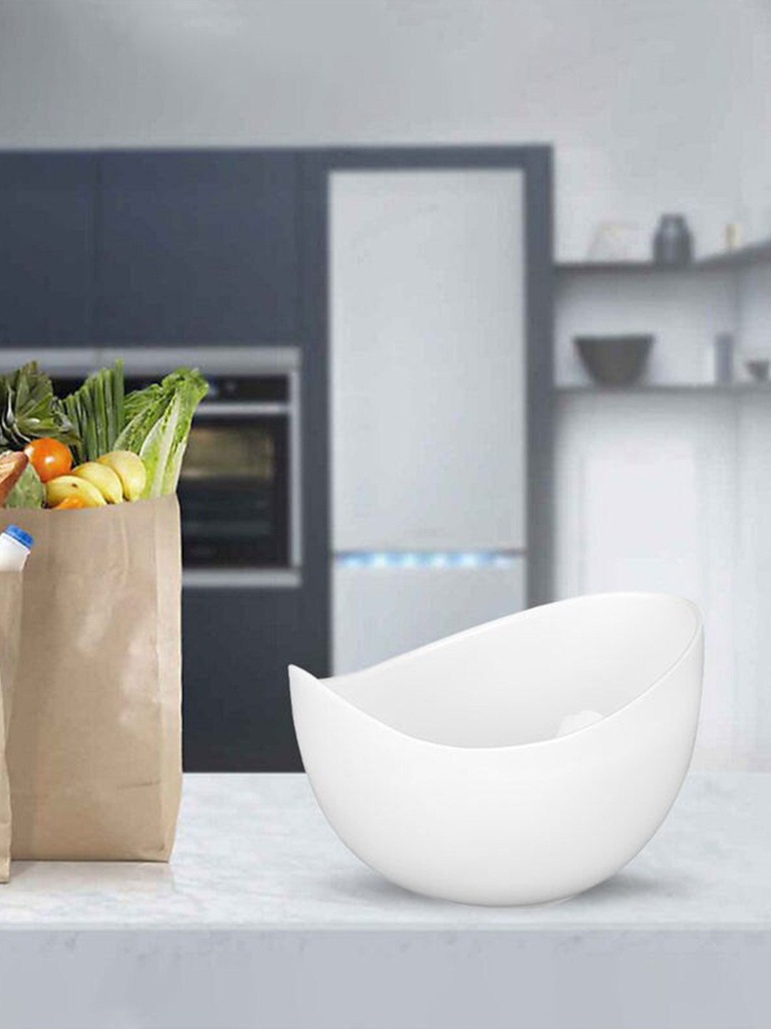 

Athome by Nilkamal Imperial White Ceramic Glossy Bowl