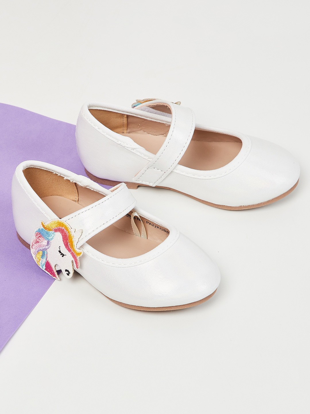 

max Girls Party Ballerinas, White