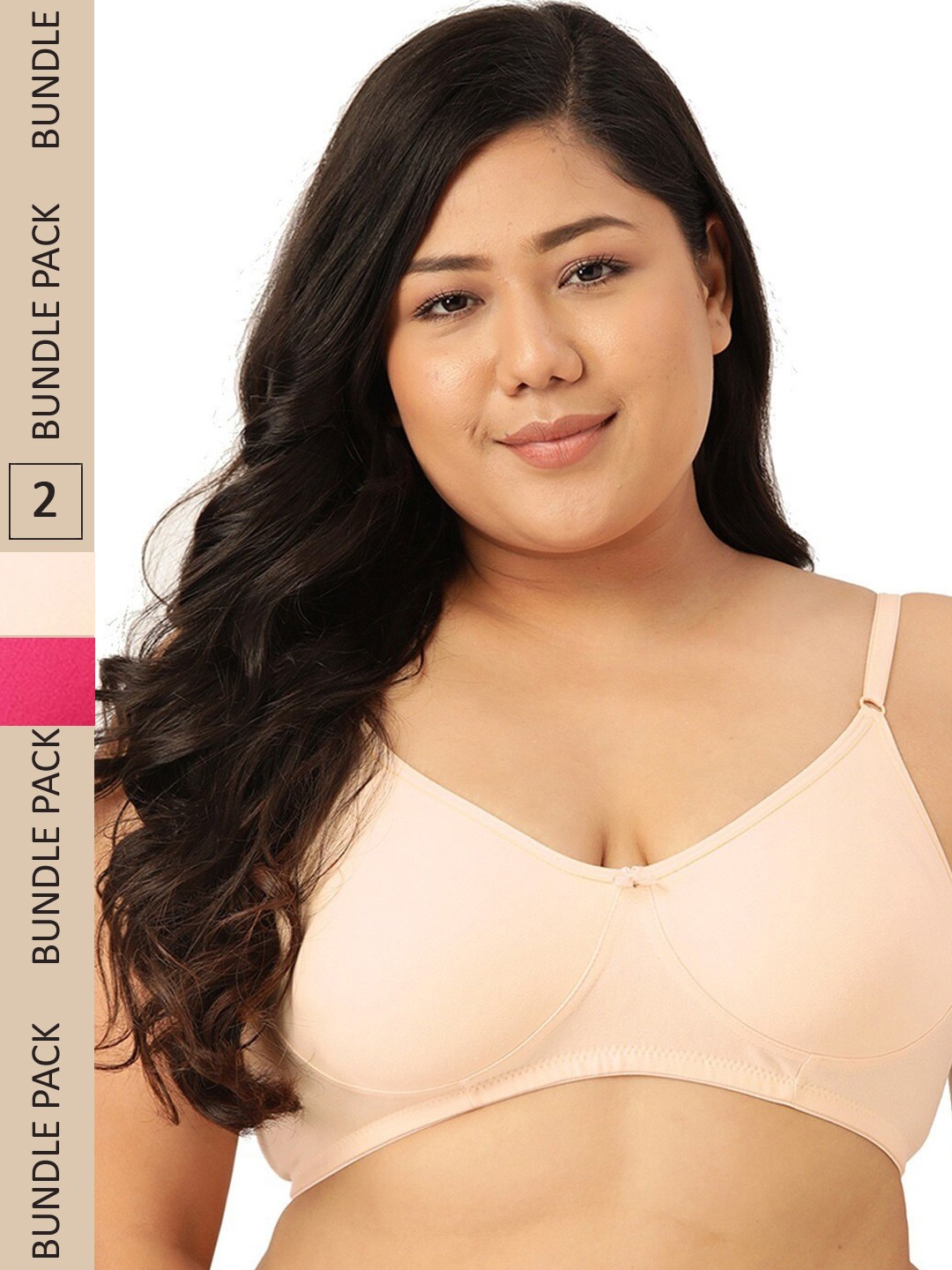 

Leading Lady Set Of 2 Non Wired Non Padded Bra, Beige