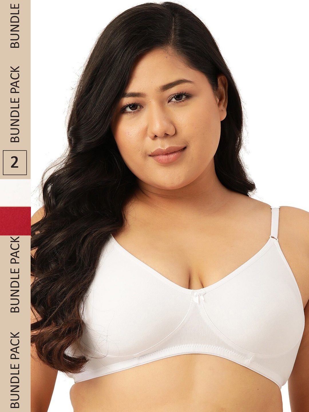 

Leading Lady Set Of 2 Non Wired Non Padded Bra, White