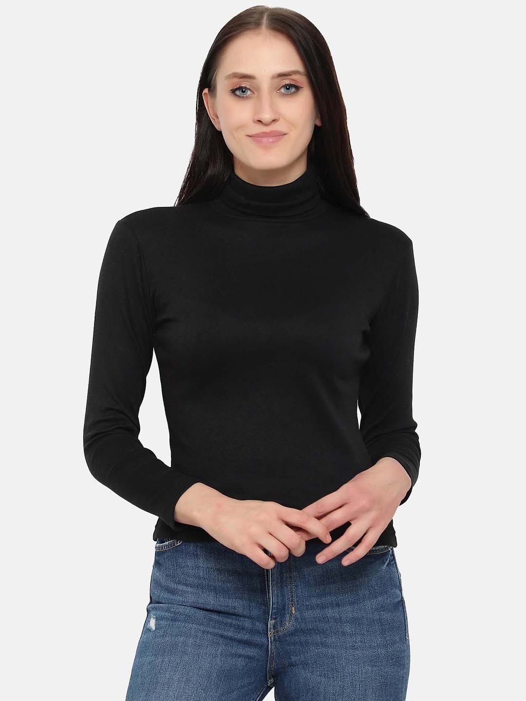 

DIAZ Turtle Neck Pullover Sweatshirt, Black