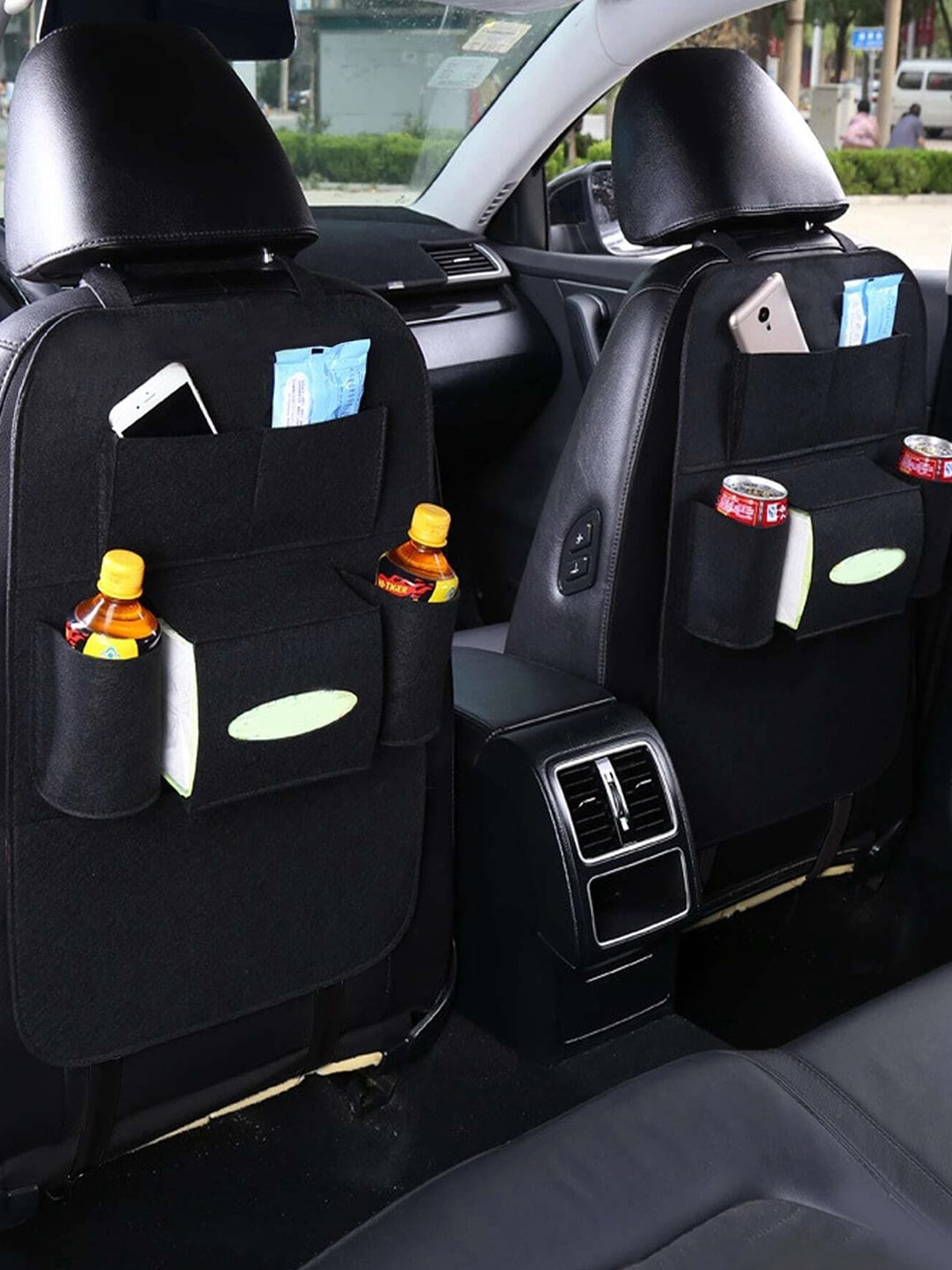 

MARKET99 Black Felt Sun Visor Multi-Utility Car Organiser