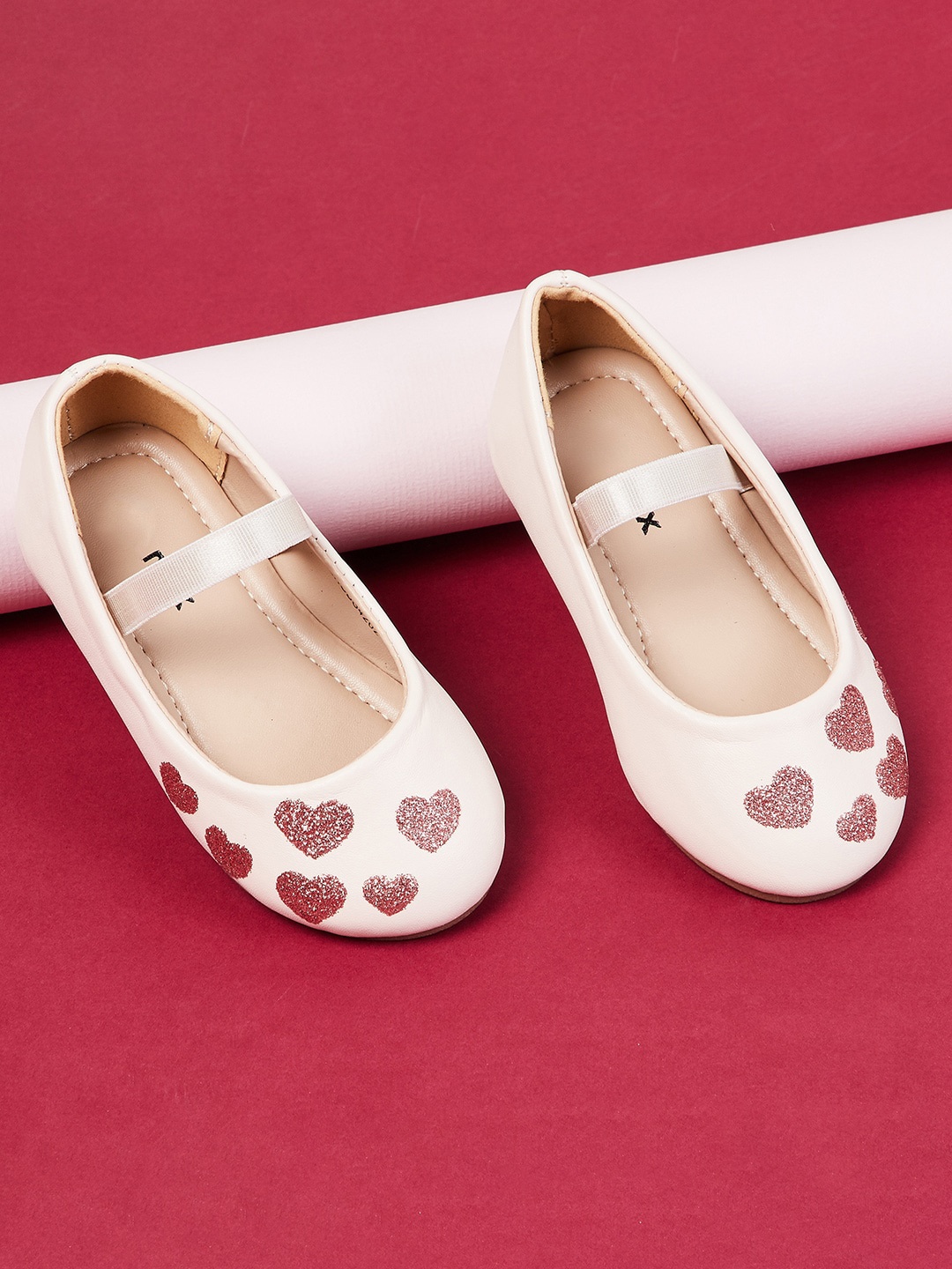 

max Girls Printed Ballerinas, Pink