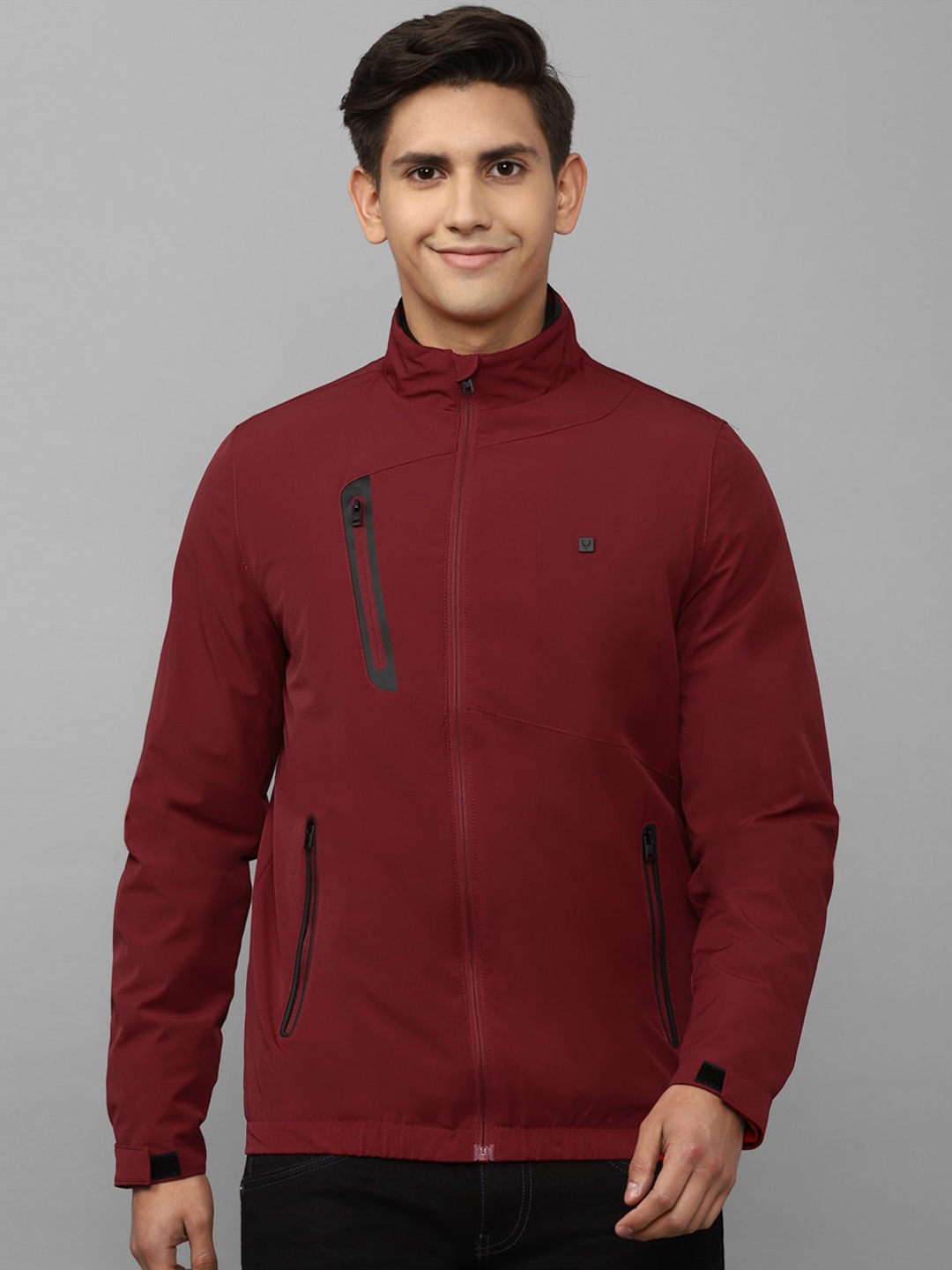 

Allen Solly Men Maroon Solid Tailored Jacket