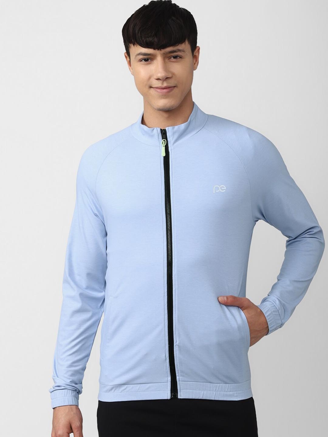 

Peter England Casuals Men Cotton Solid Sporty Jacket, Blue