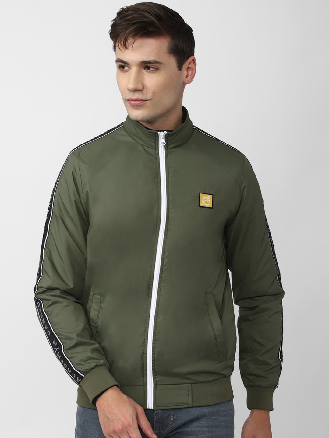 

Van Heusen ACADEMY Men Bomber Jacket, Green