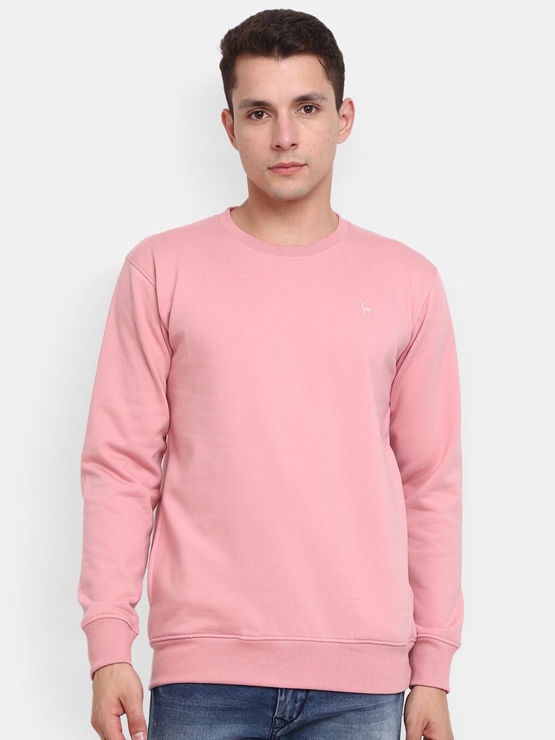 

V-Mart Round Neck Sweatshirt, Pink