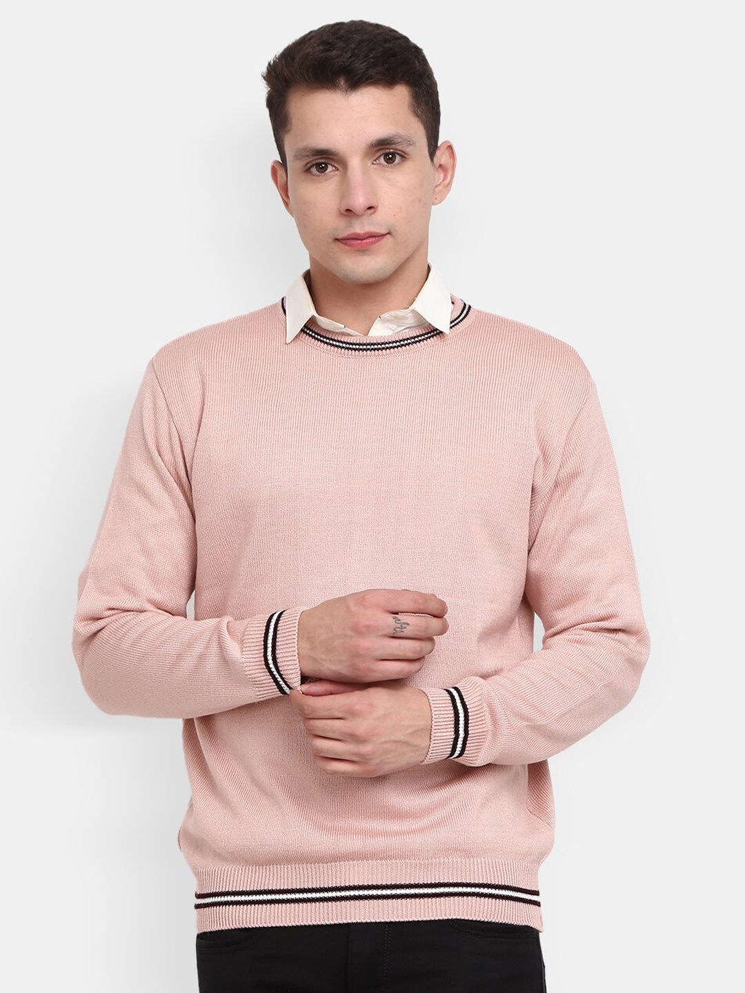 

V-Mart Round Neck Pullover Sweatshirt, Pink