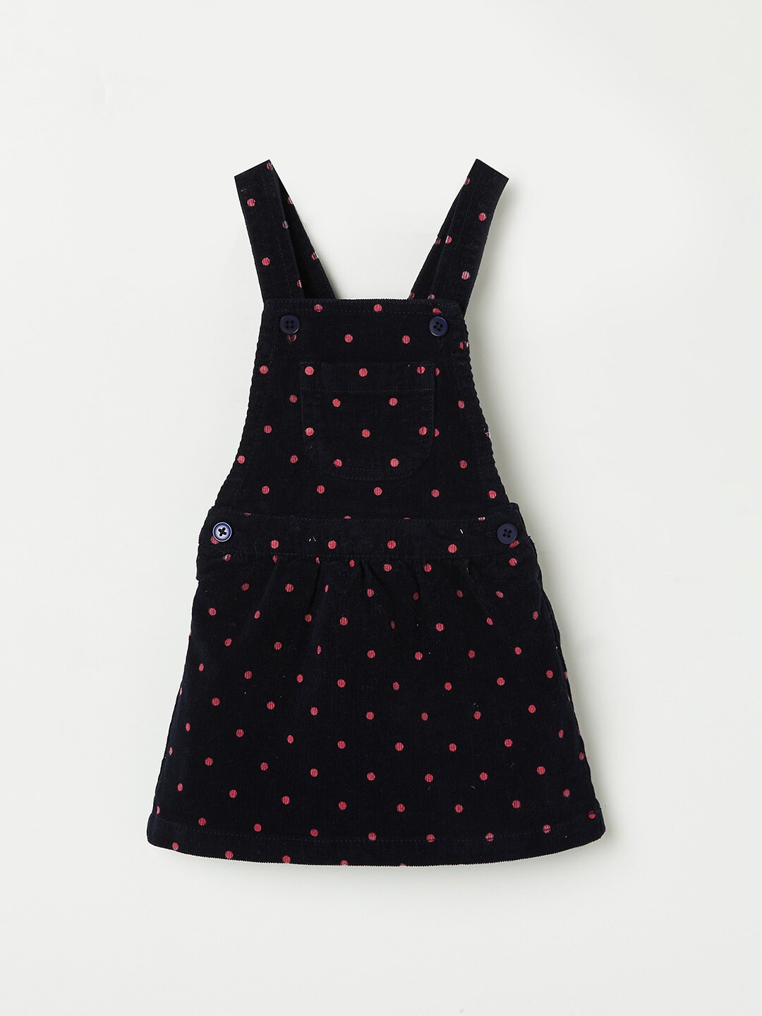 

Juniors by Lifestyle Navy Blue Cotton Pinafore Dress