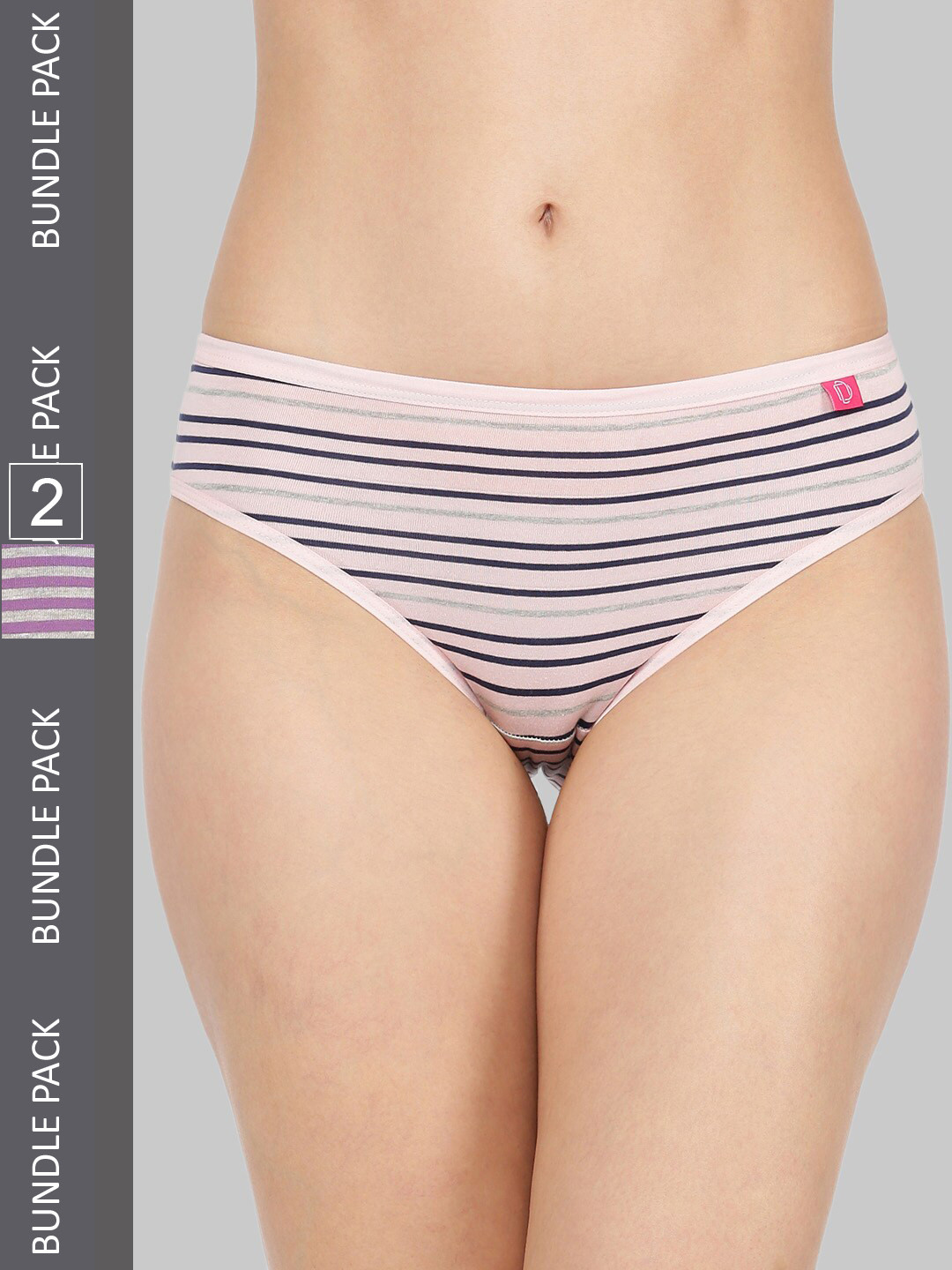 

Dollar Missy Women Pack of 2 Hipster Briefs, Assorted