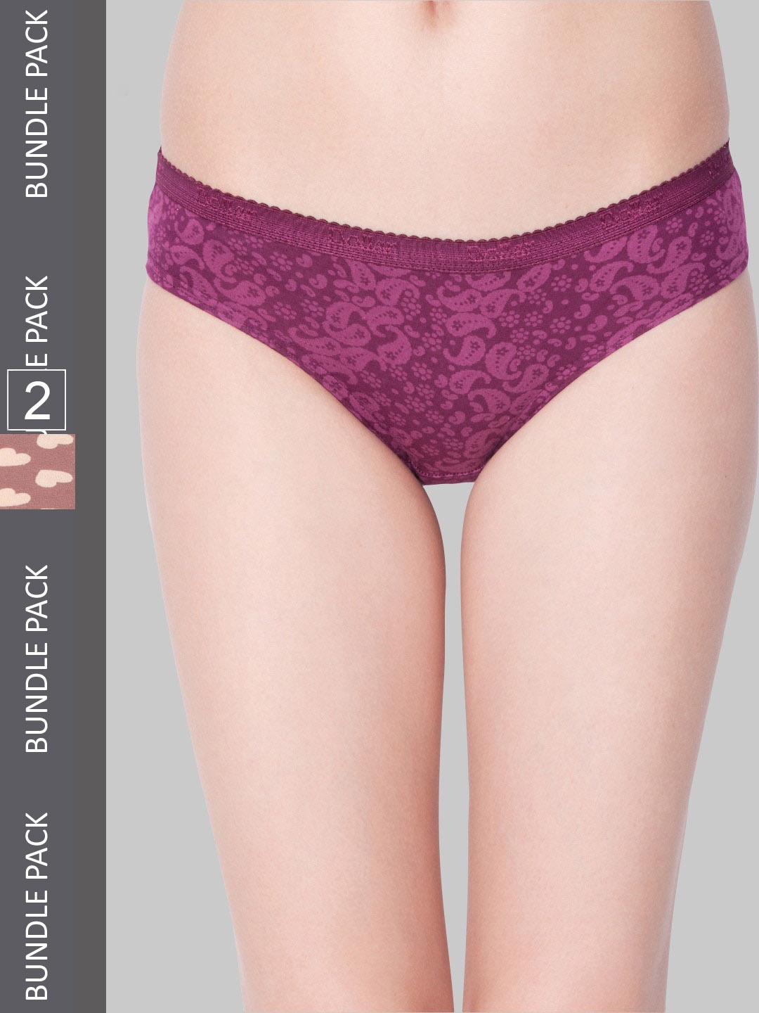 

Dollar Missy Women Pack Of 2 Printed Seamless Bikini Briefs, Assorted