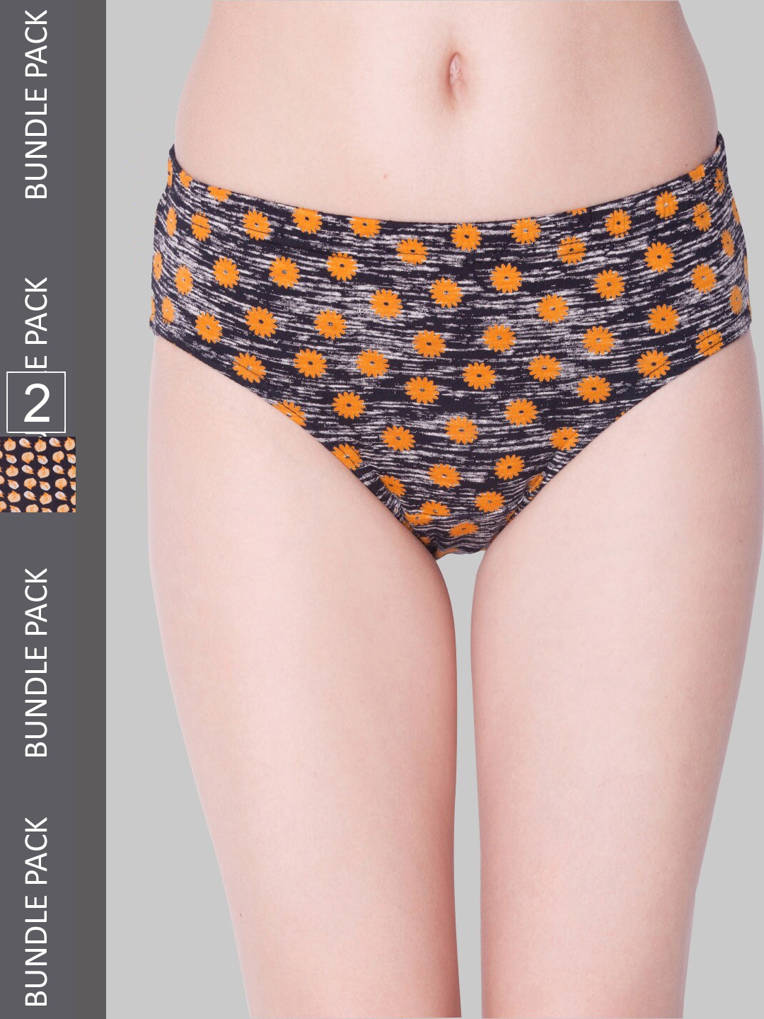 

Dollar Missy Pack of 2 Deep Printed Inner Elasticated Hipster Panty MMBB-121P-R3-OE4-PO2, Assorted