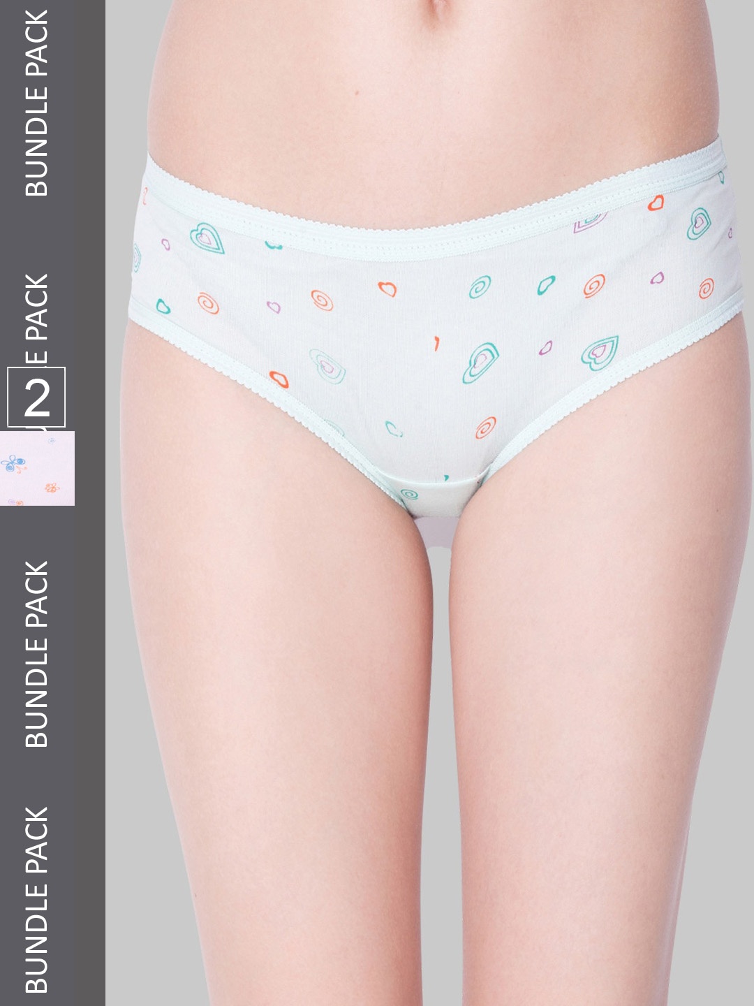 

Dollar Missy Women Pack Of 2 Printed Hipster Briefs, Assorted