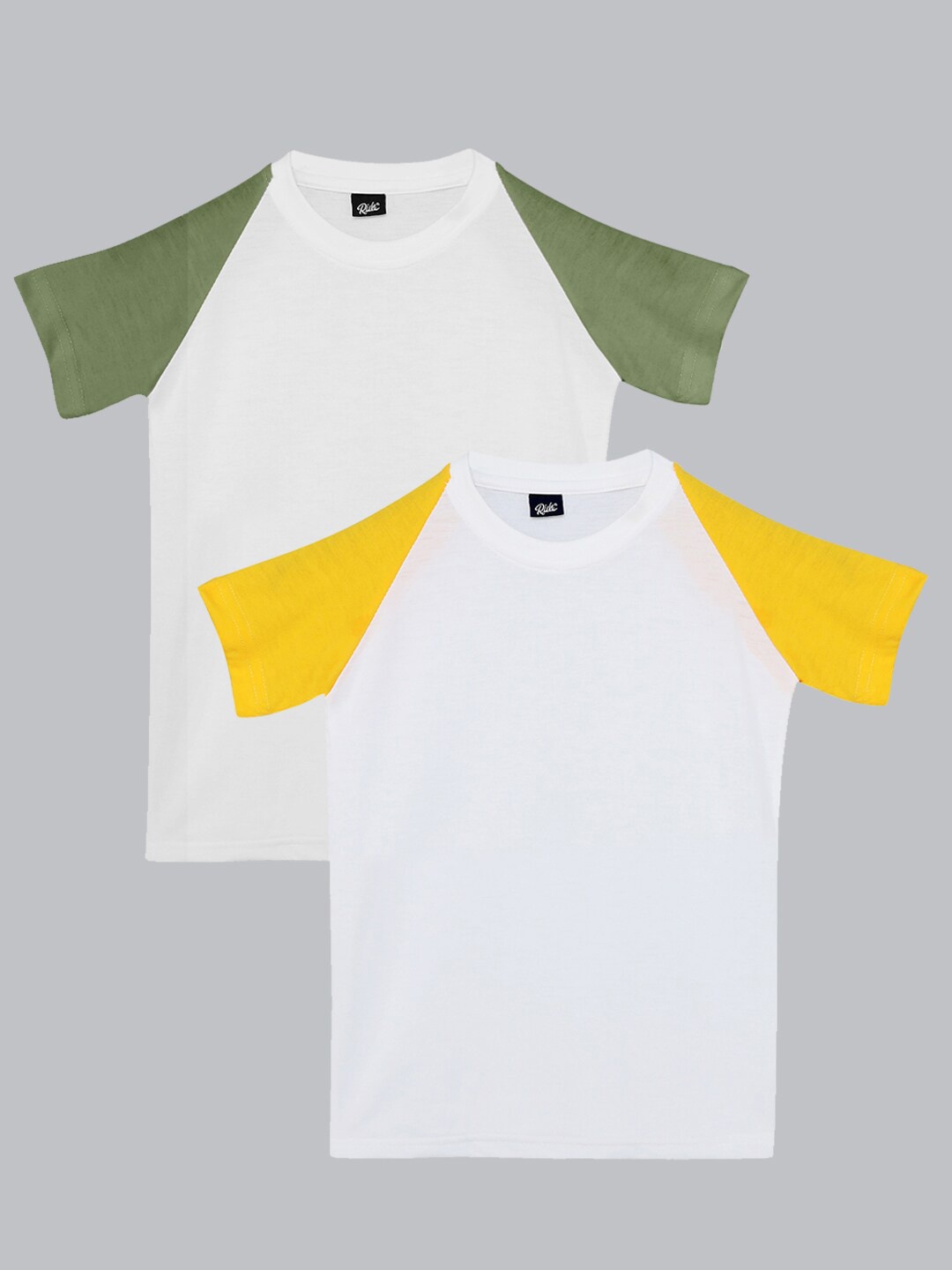 

RISH Boys Pack of 2 Cotton T-shirt, White