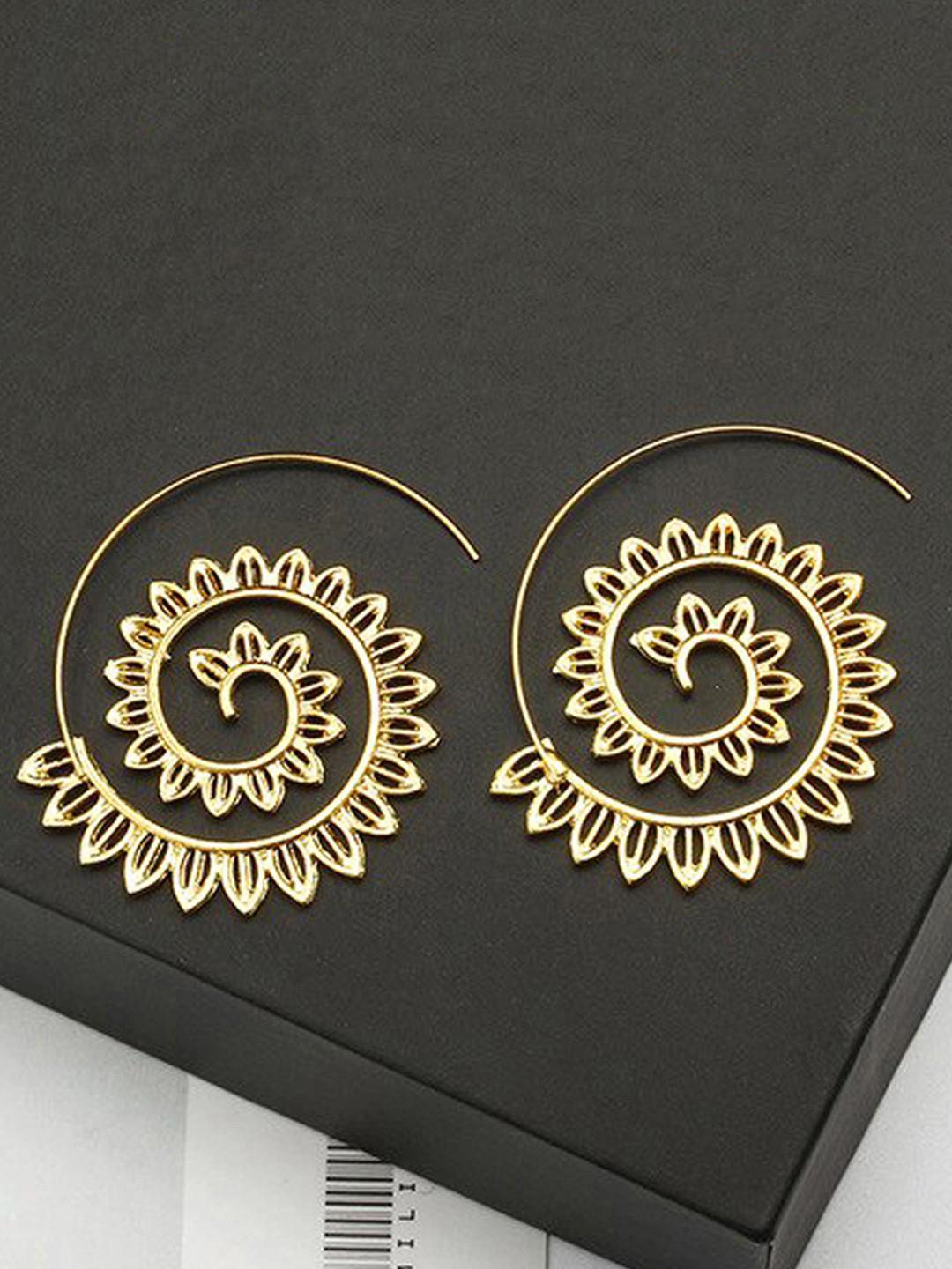 

Jewels Galaxy Gold-Plated Contemporary Drop Earrings