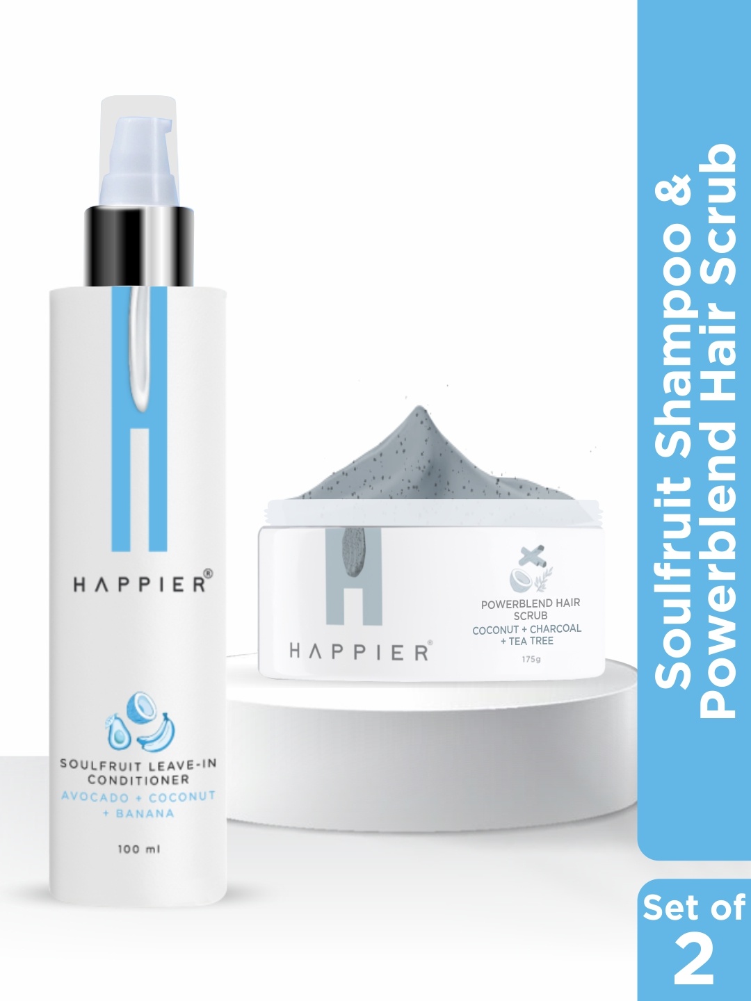 

Happier Soulfruit Shampoo & Powerblend Hair Scrub, Na