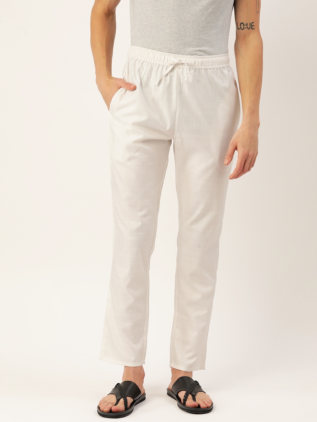 

Molly & Michel Men Cotton Pyjamas, Off white