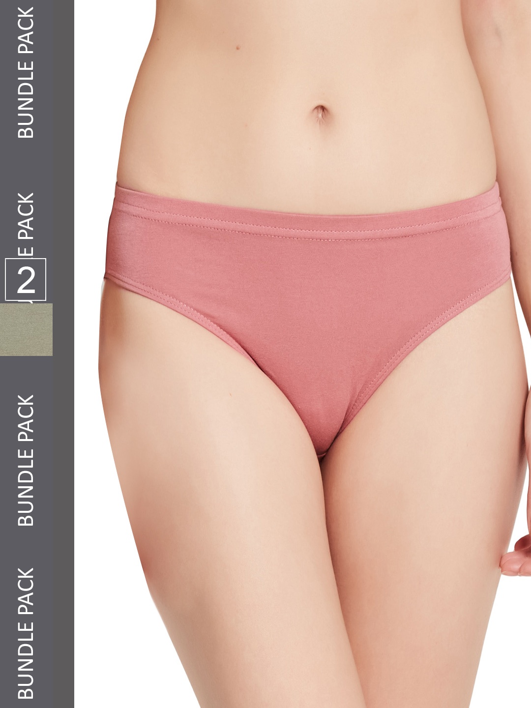 

UNMADE Women Pack Of 2 Bikini Briefs UM1237, Rose