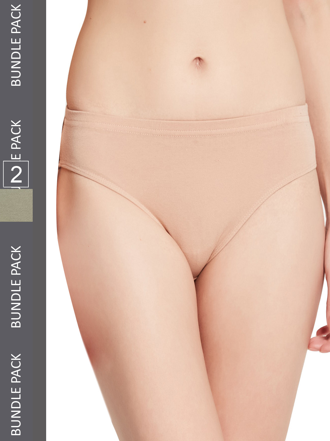 

UNMADE Women Pack Of 2 Bikini Briefs UM1237, Grey