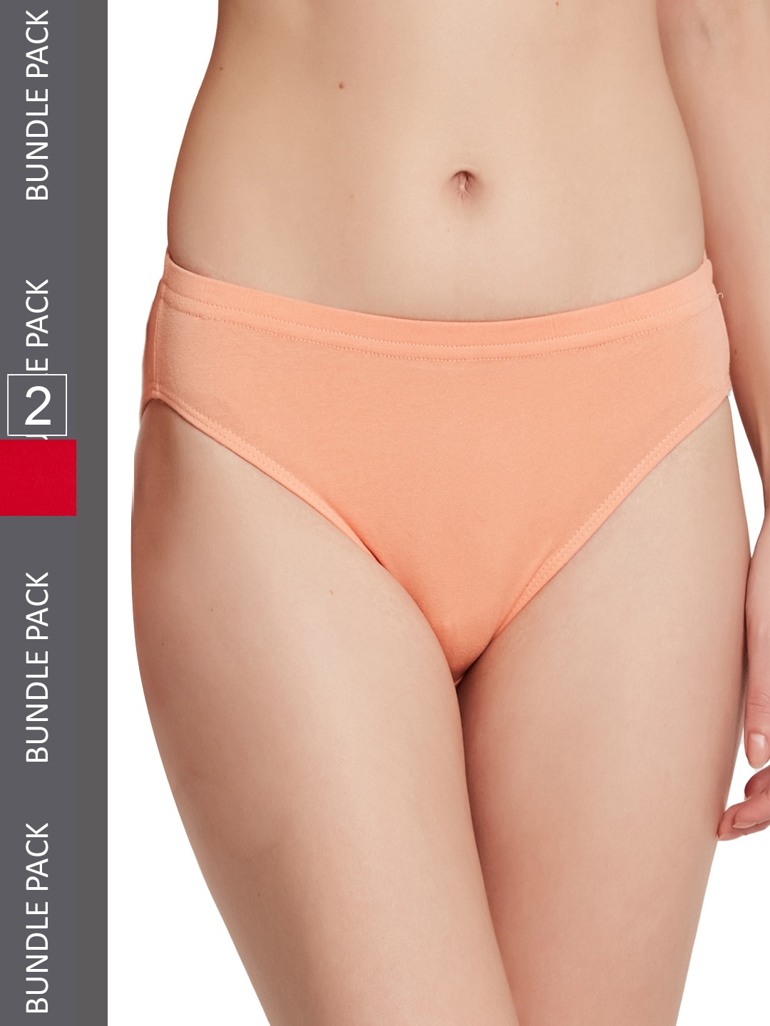 

UNMADE Women Pack Of 2 Bikini Briefs UM1237, Red