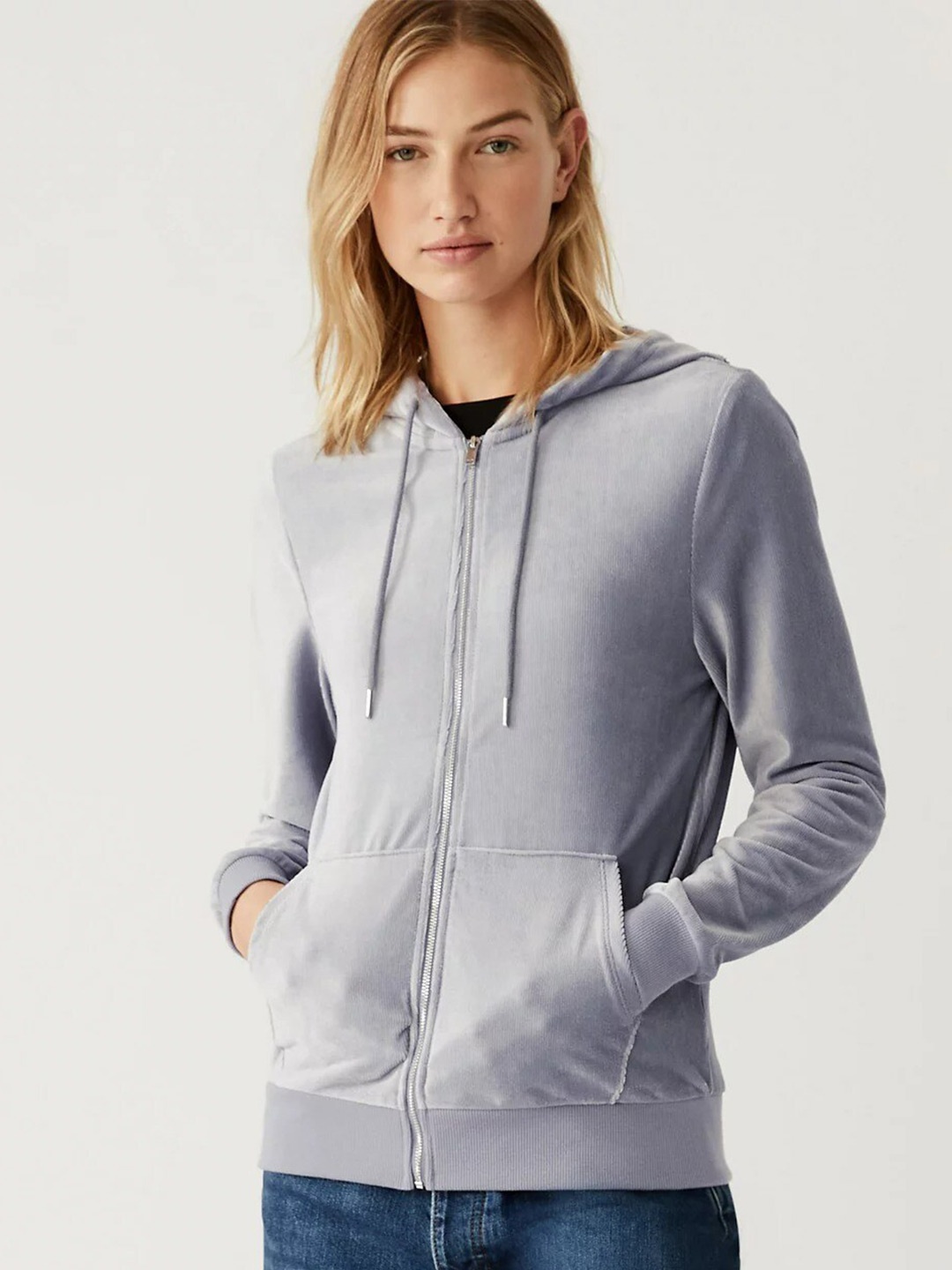 

Marks & Spencer Women Grey Sweatshirt