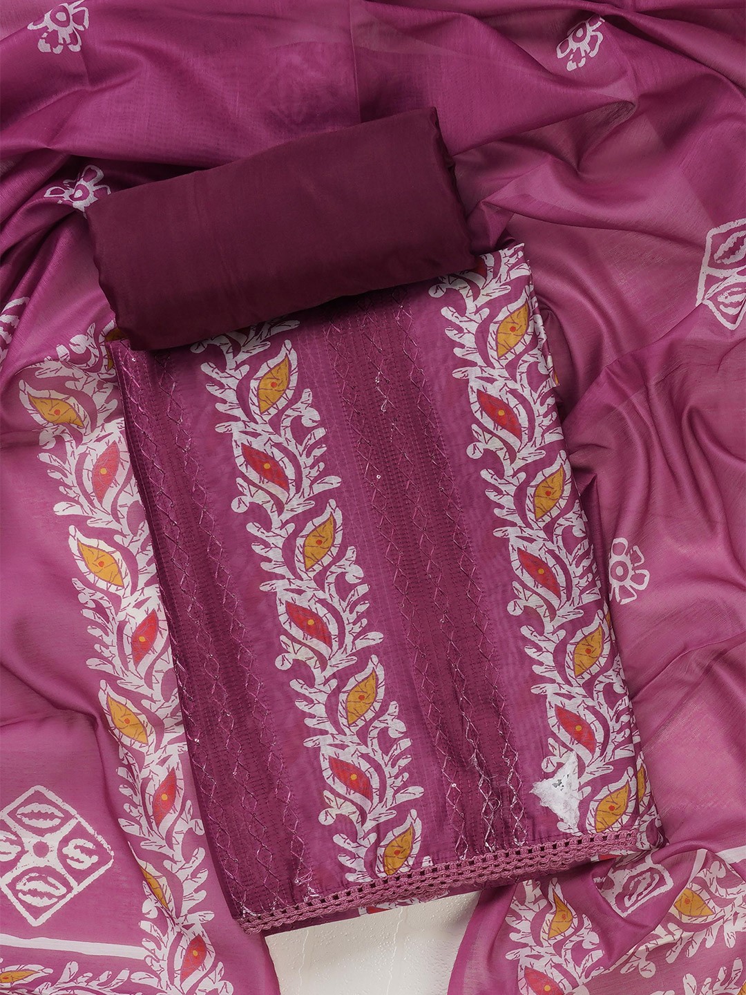 

Kalamandir Unstitched Dress Material, Purple