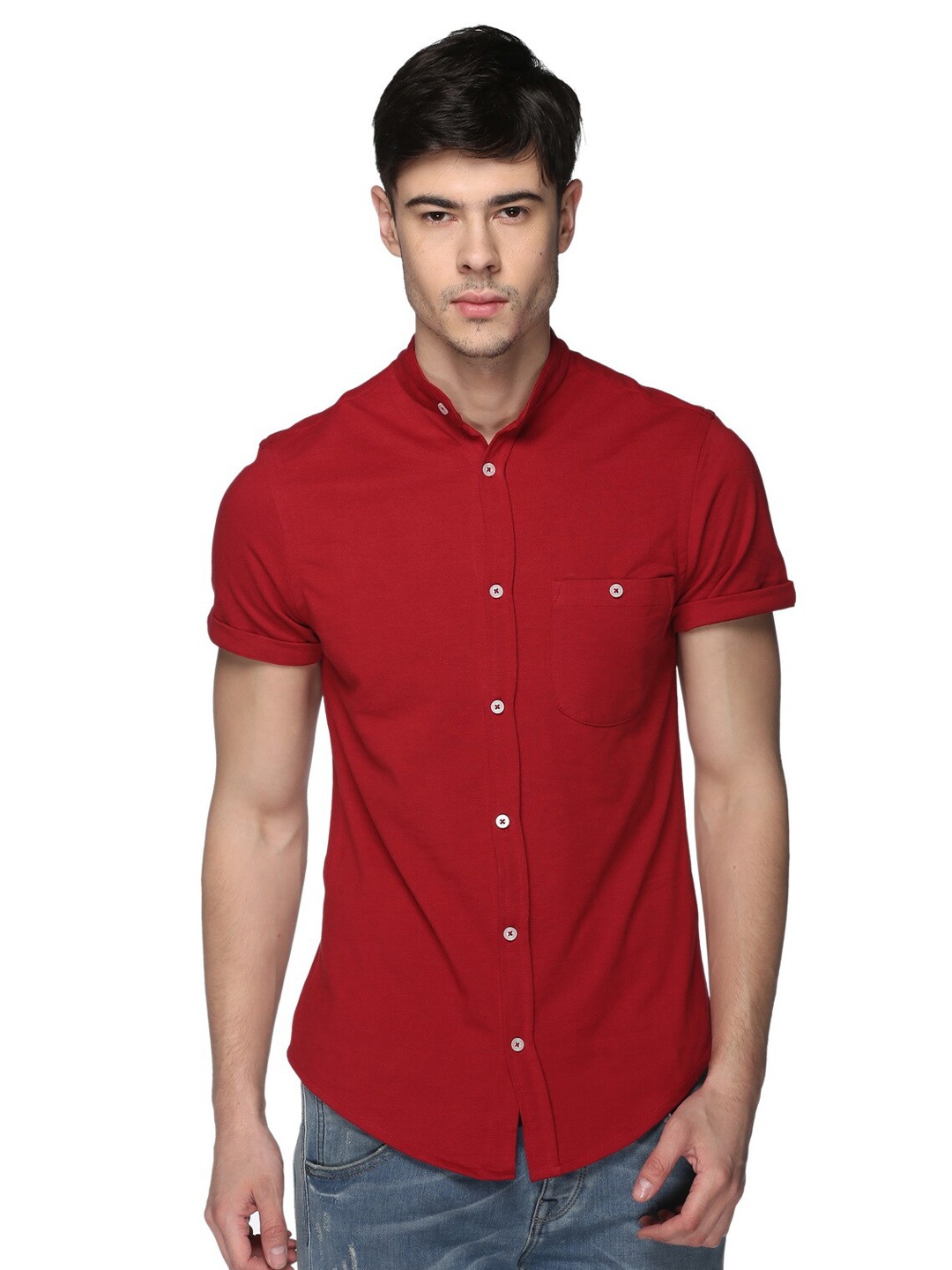 

Club York Men Cotton Casual Shirt, Red