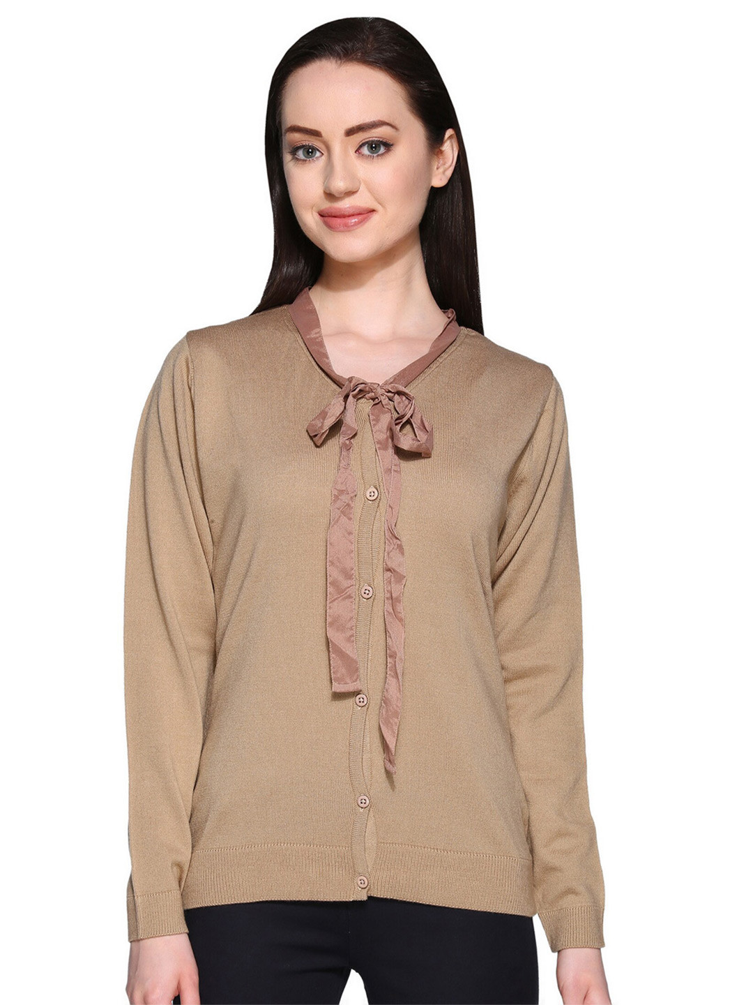 

Club York Women Beige Cardigan