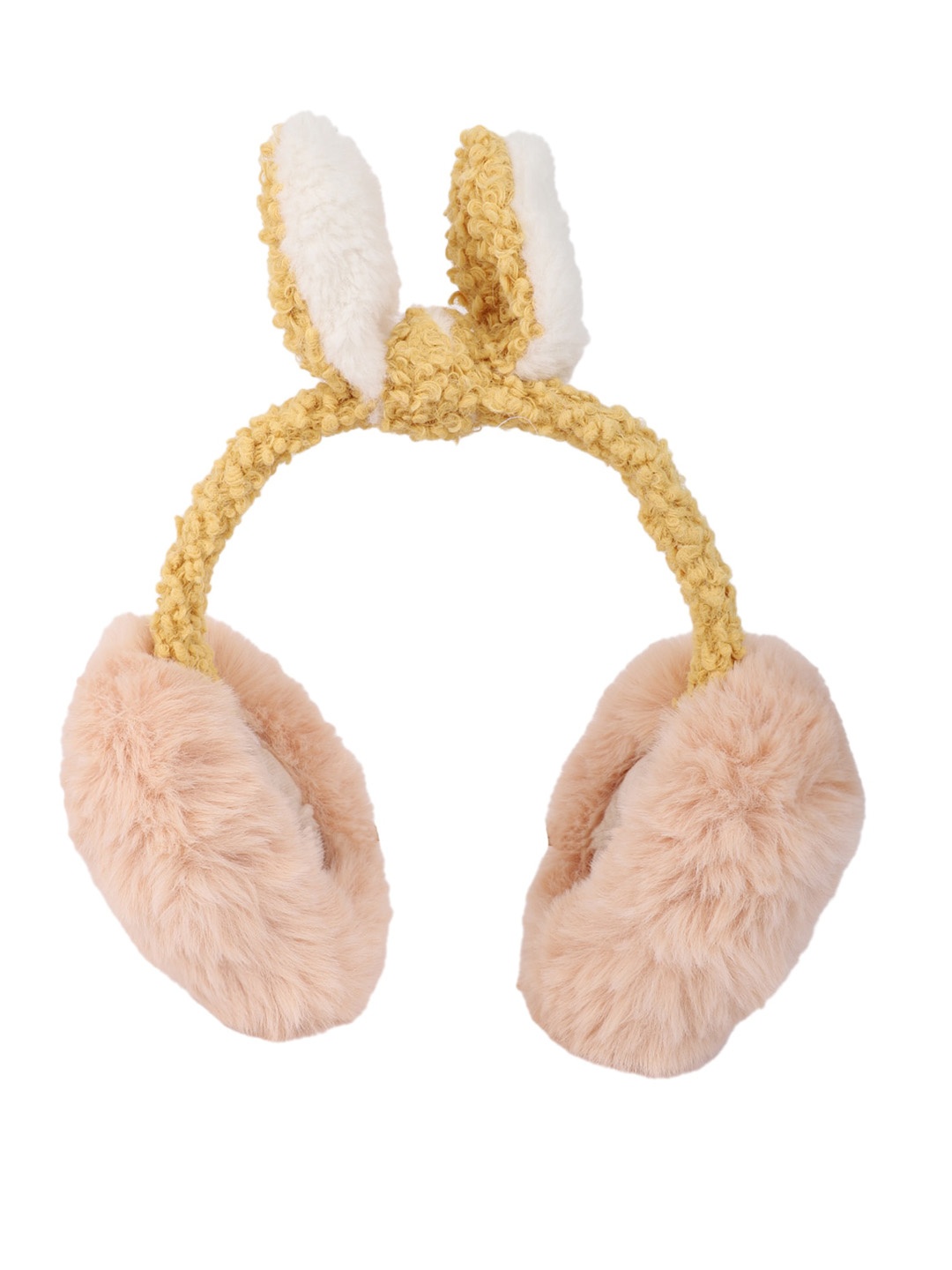 

ELLIS Women Fur Ear Muffs, Yellow