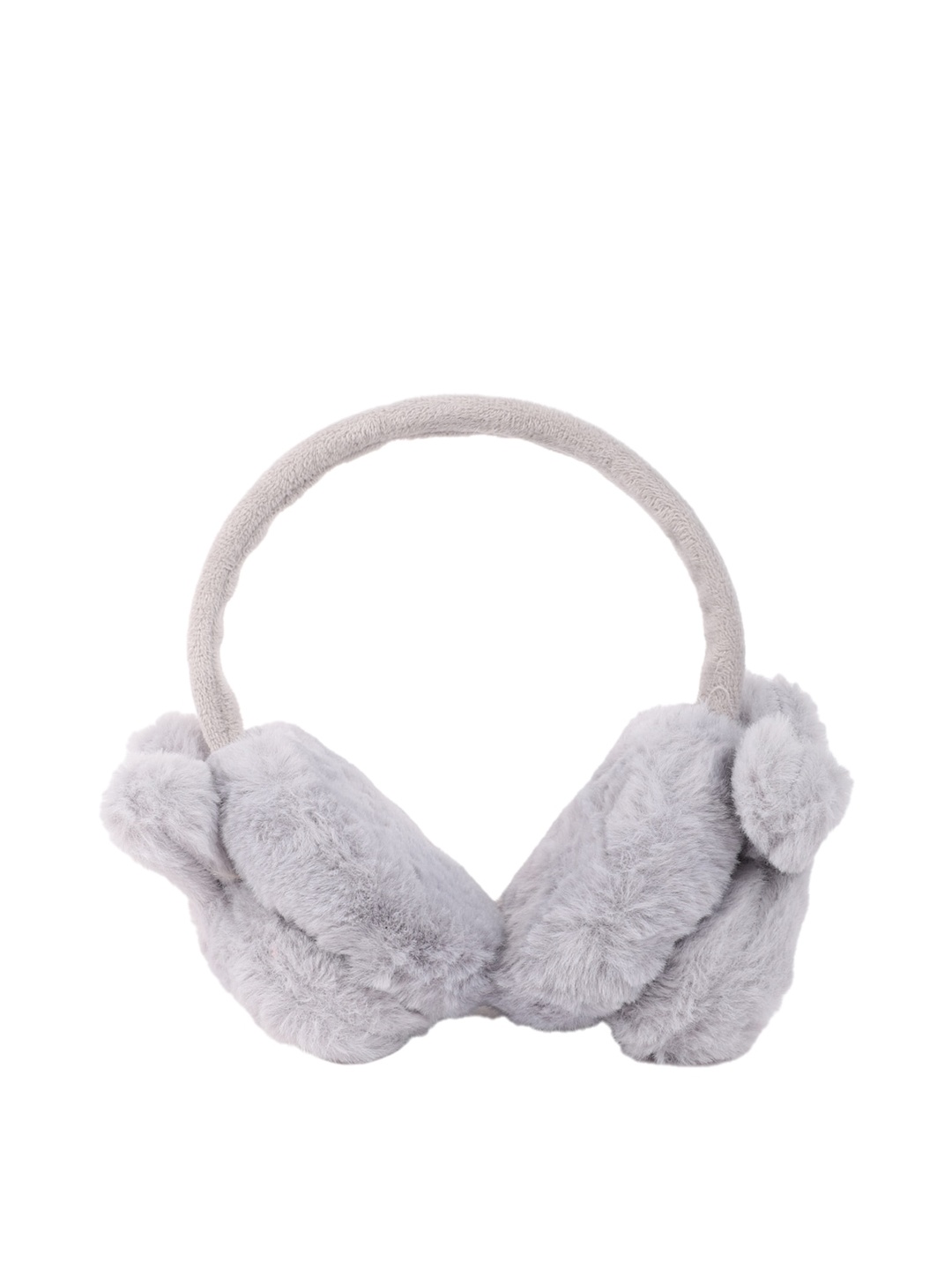 

ELLIS Women Grey Cute Winter Warmer Adjustable Acrylic Ear Muffs