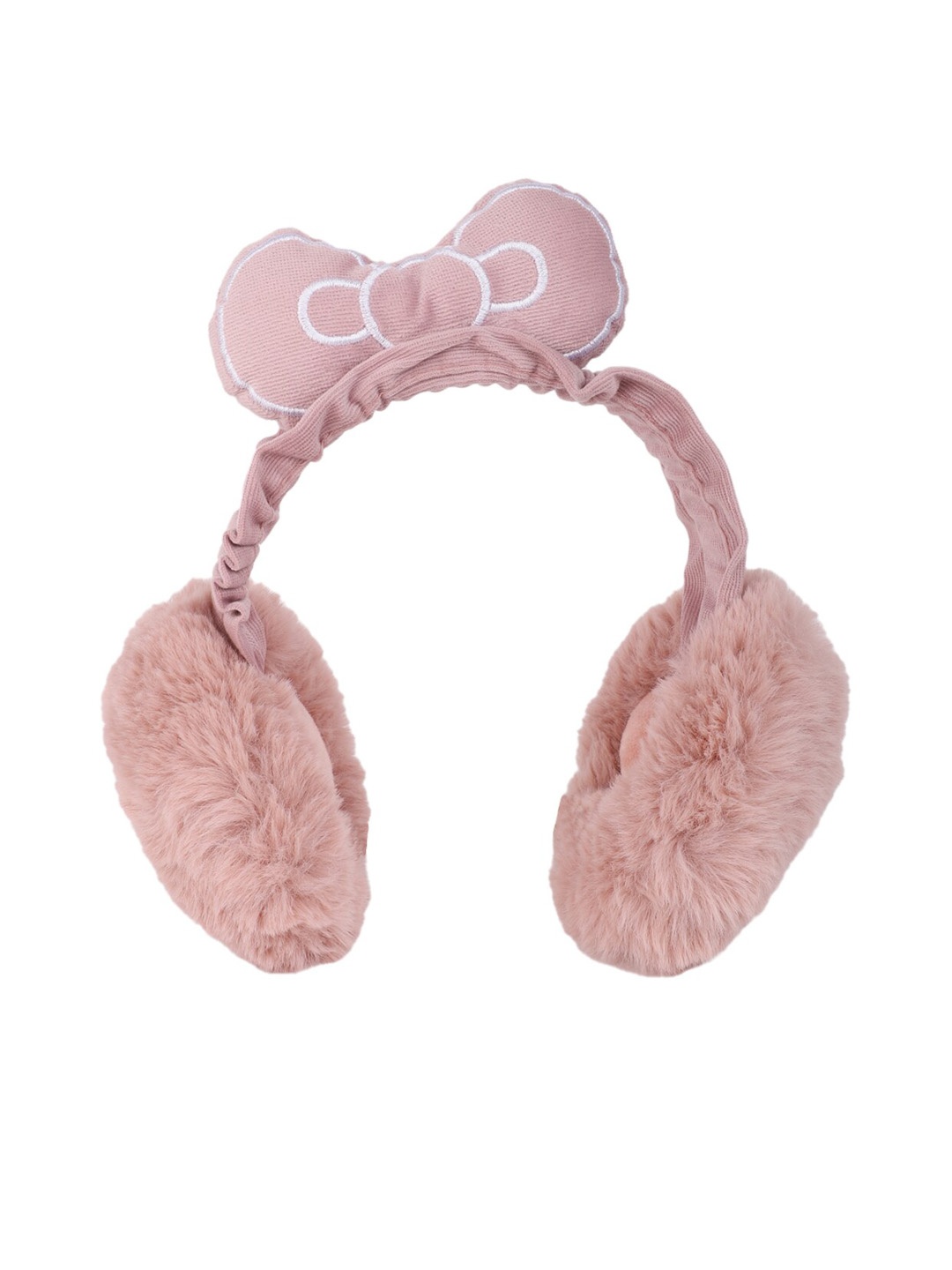 

ELLIS Women Cute Winter Warmer Adjustable Acrylic Ear Muffs, Pink