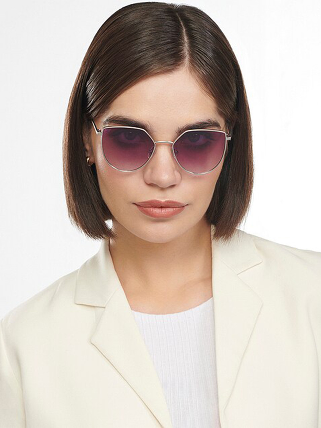 

Vincent Chase Women Purple Lens Cateye Sunglasses with UV Protected Lens 200471